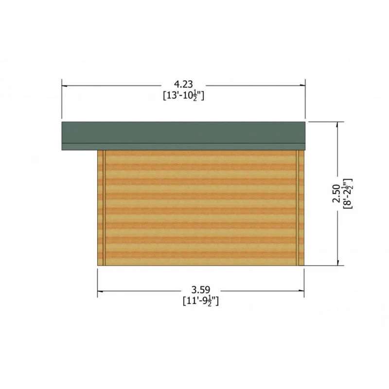 Shire Clipstone 11' 9" x 13' 8" Apex Log Cabin - Premium 28mm Cladding Tongue & Groove - Image 8