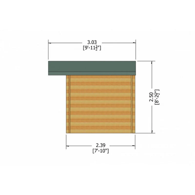 Shire Clipstone 13' 8" x 7' 10" Apex Log Cabin - Premium 70mm Cladding Tongue & Groove - Image 7
