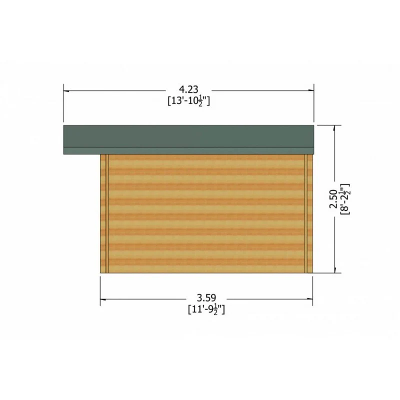 Shire Clipstone 15' 6" x 11' 9" Apex Log Cabin - Premium 70mm Cladding Tongue & Groove - Image 7