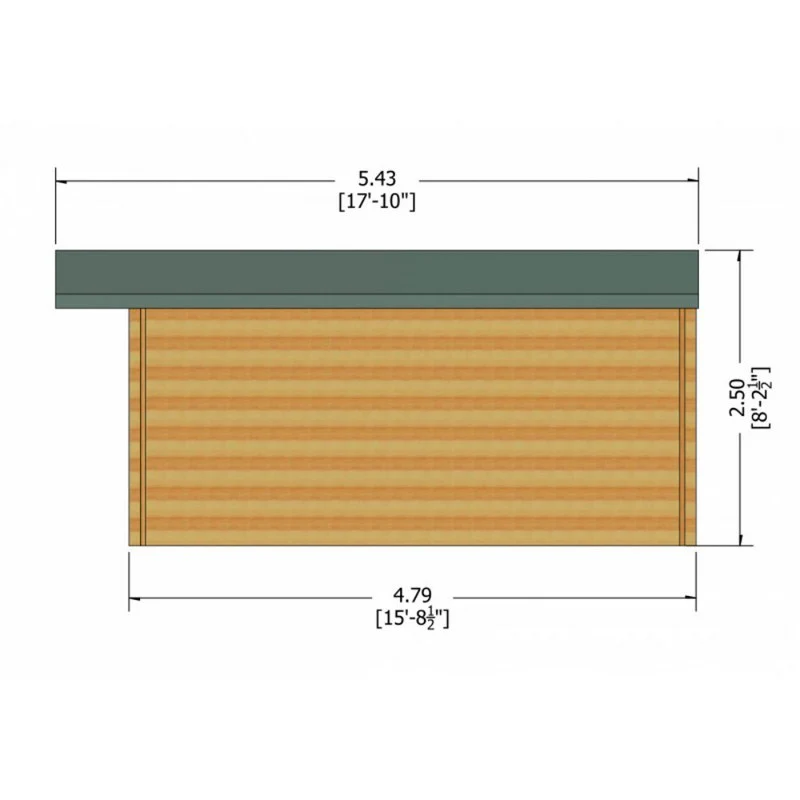 Shire Clipstone 15' 6" x 15' 8" Apex Log Cabin - Premium 44mm Cladding Tongue & Groove - Image 7