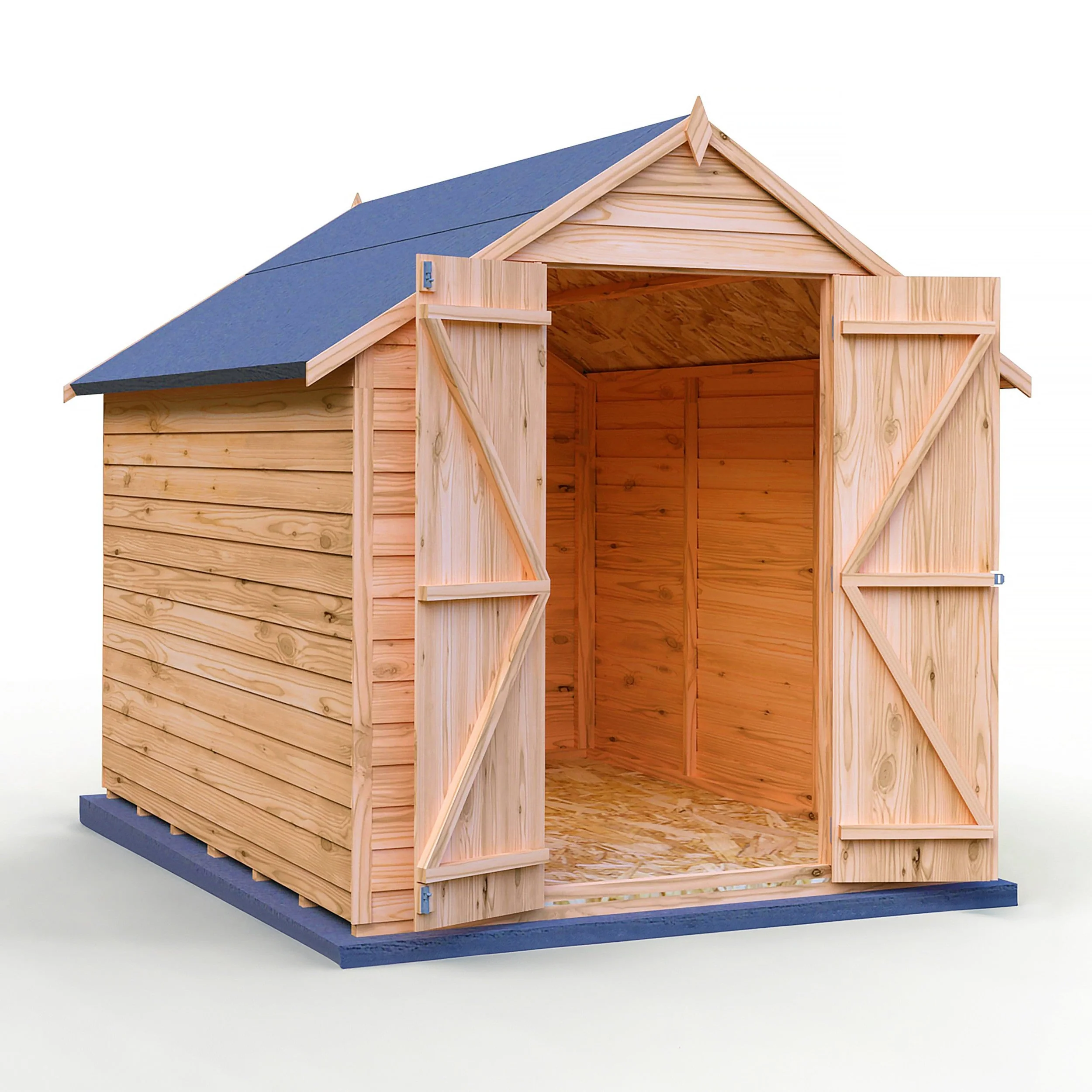 Cromer 5' 9" x 7' 10" Apex Shed - Premium 6mm Cladding Overlap - Image 7