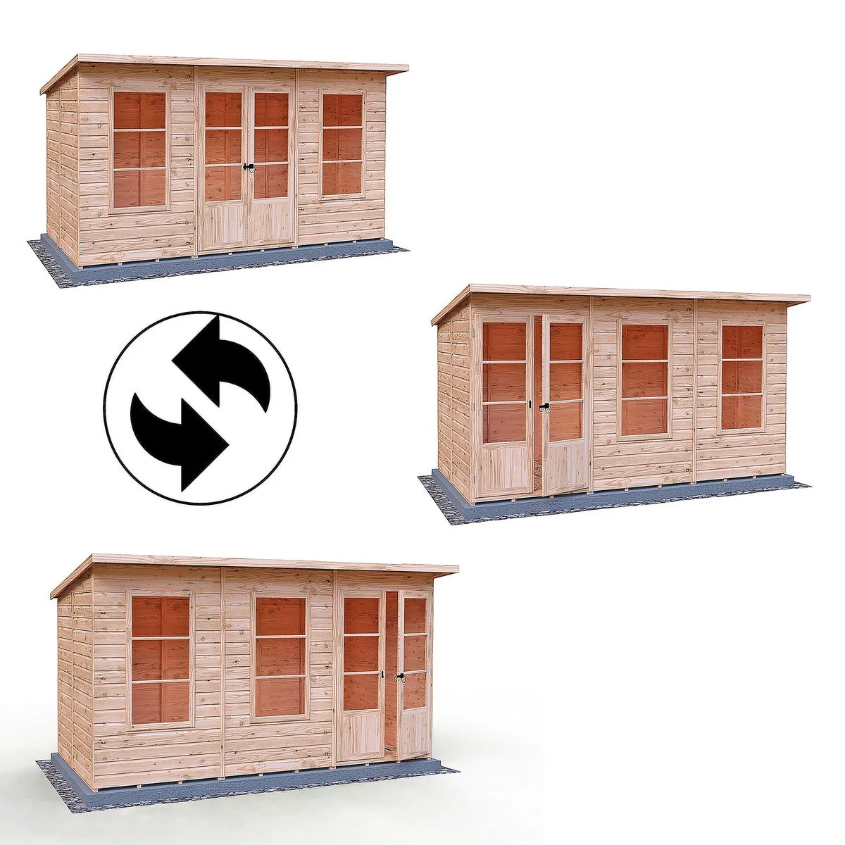 Shire Dahlia 7' 4" x 12' 3" Pent Summerhouse - Premium Dip Treated Overlap - Image 11