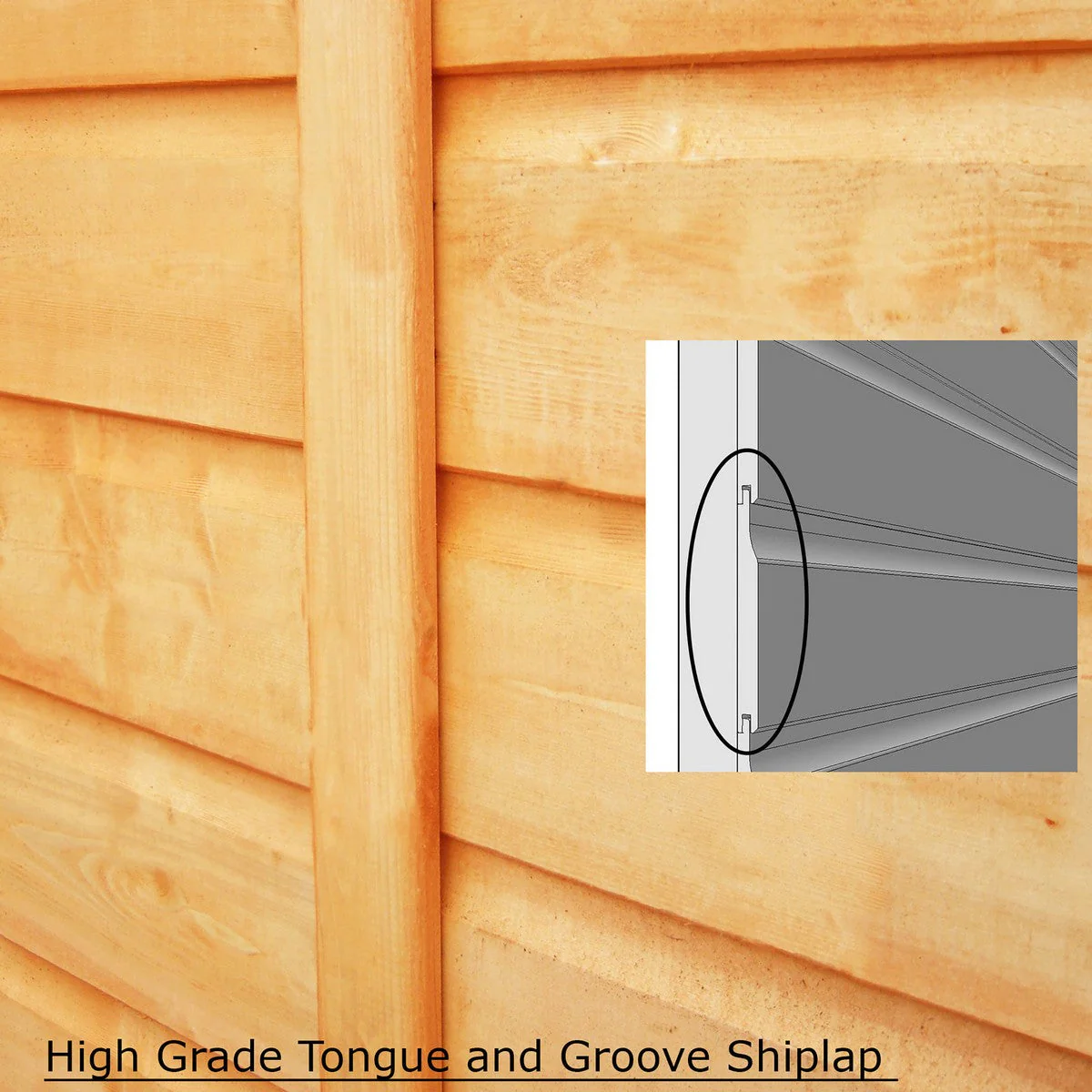 Shire Dahlia 7' 4" x 12' 3" Pent Summerhouse - Premium Dip Treated Overlap - Image 12