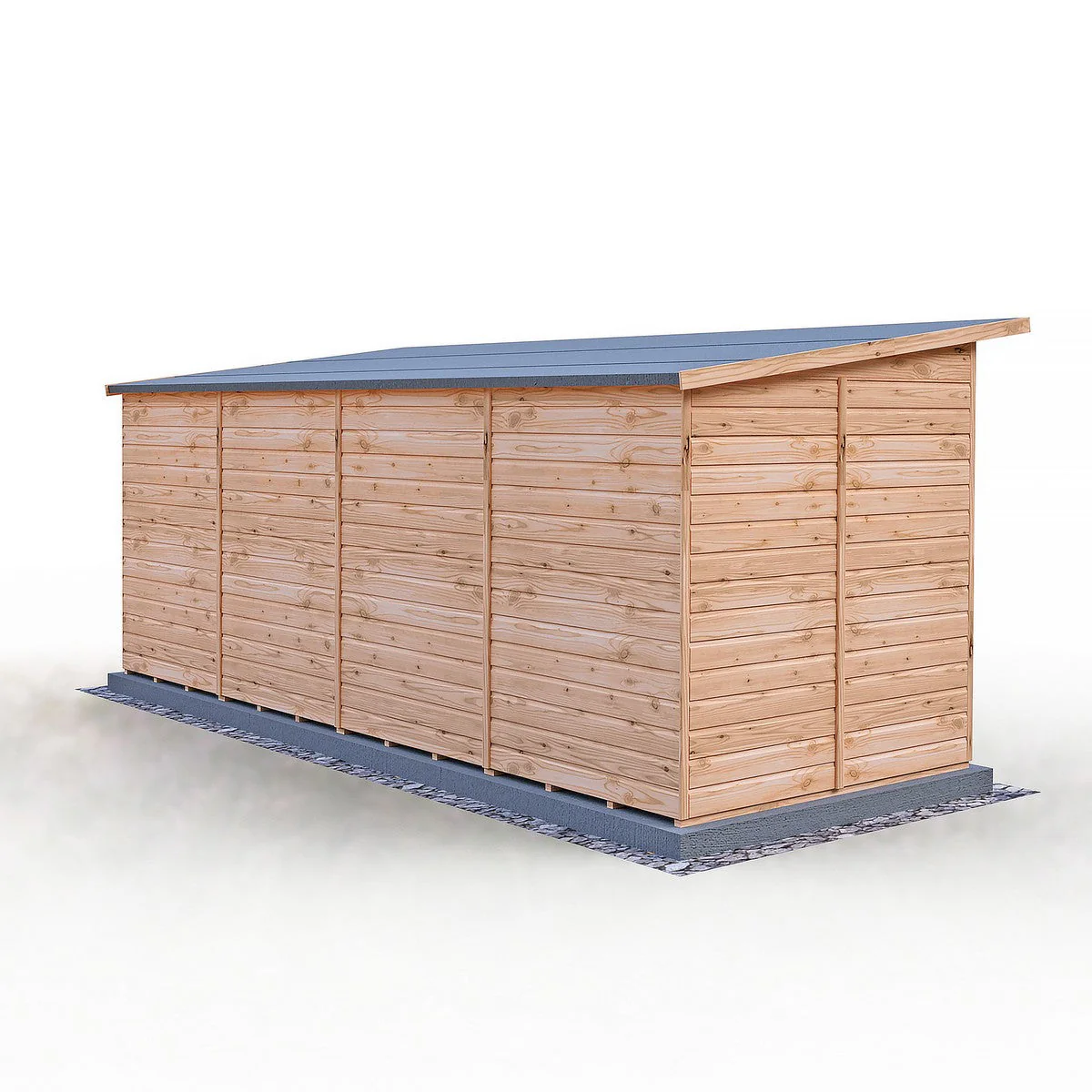 Shire Dahlia 7' 4" x 16' 2" Pent Summerhouse - Premium Dip Treated Overlap - Image 8