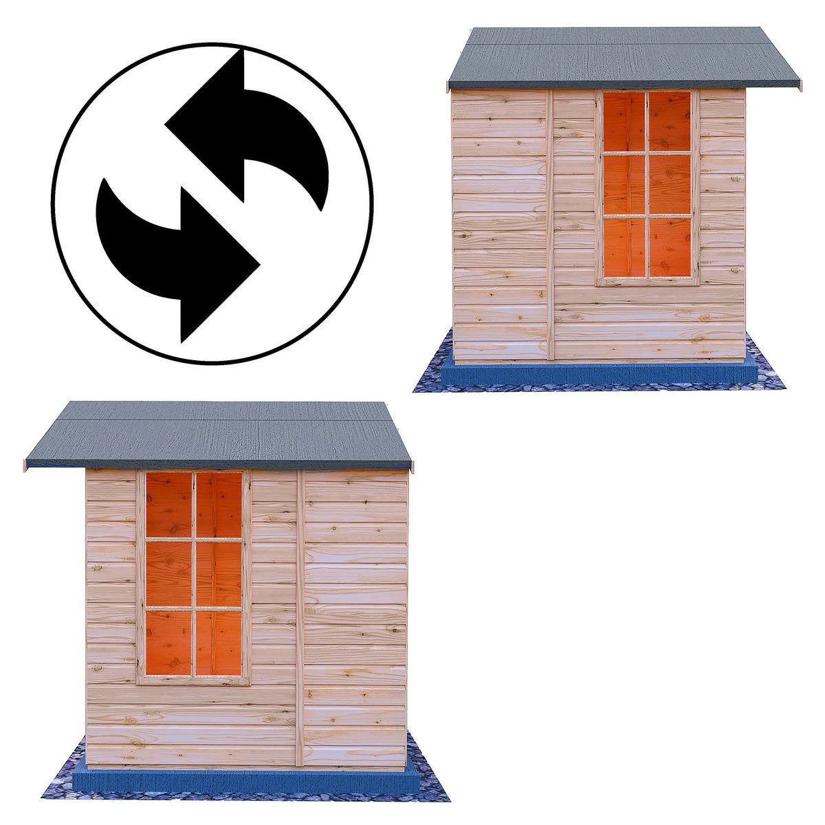 Shire Delmora 6' 11" x 8' 6" Apex Summerhouse - Premium Dip Treated Shiplap - Image 6