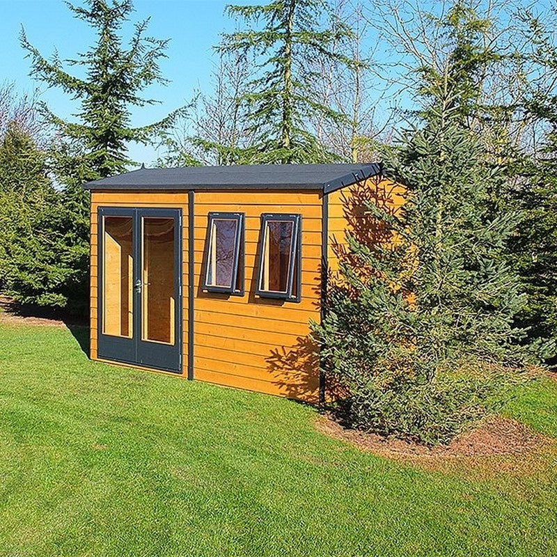 Shire Drayton 7' 3" x 11' 9" Reverse Apex Garden Studio - Premium Dip Treated Tongue & Groove - Image 4