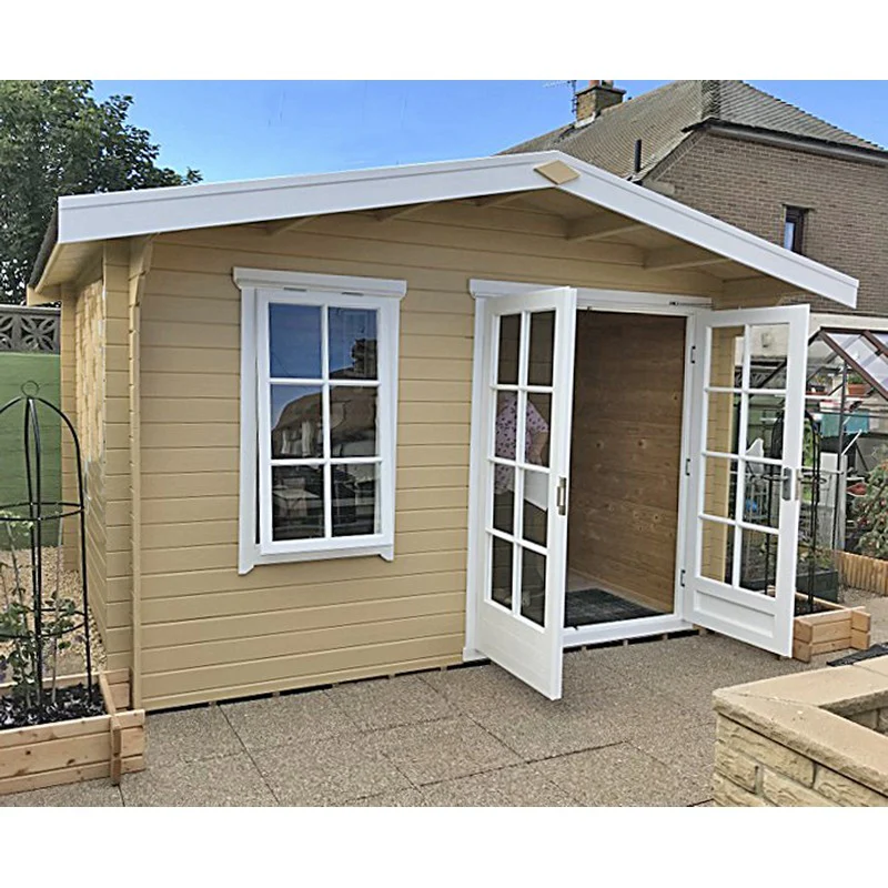Shire Glenmore 11' 9" x 9' 9" Apex Log Cabin - Premium 44mm Cladding Tongue & Groove - Image 4
