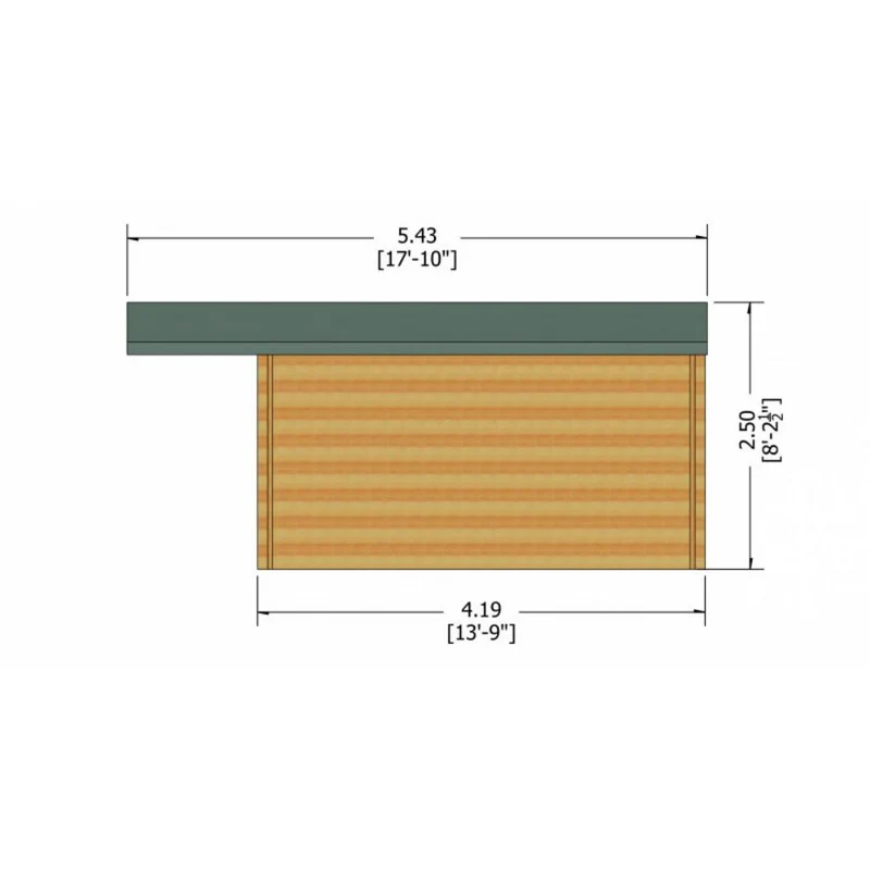 Shire Glenmore 13' 8" x 13' 8" Apex Log Cabin - Premium 34mm Cladding Tongue & Groove - Image 8