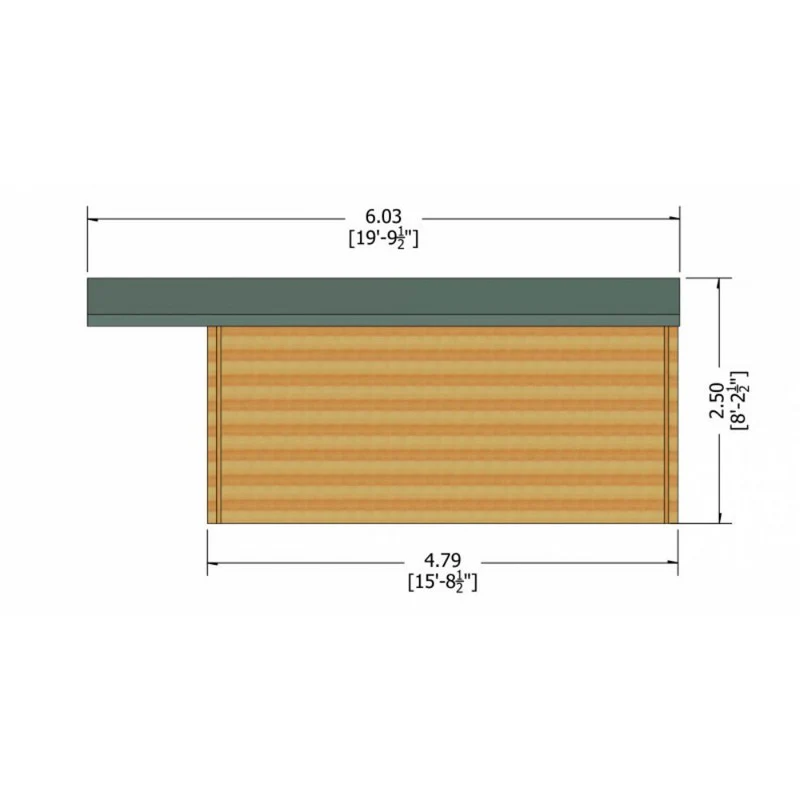 Shire Glenmore 15' 6" x 15' 8" Apex Log Cabin - Premium 70mm Cladding Tongue & Groove - Image 8