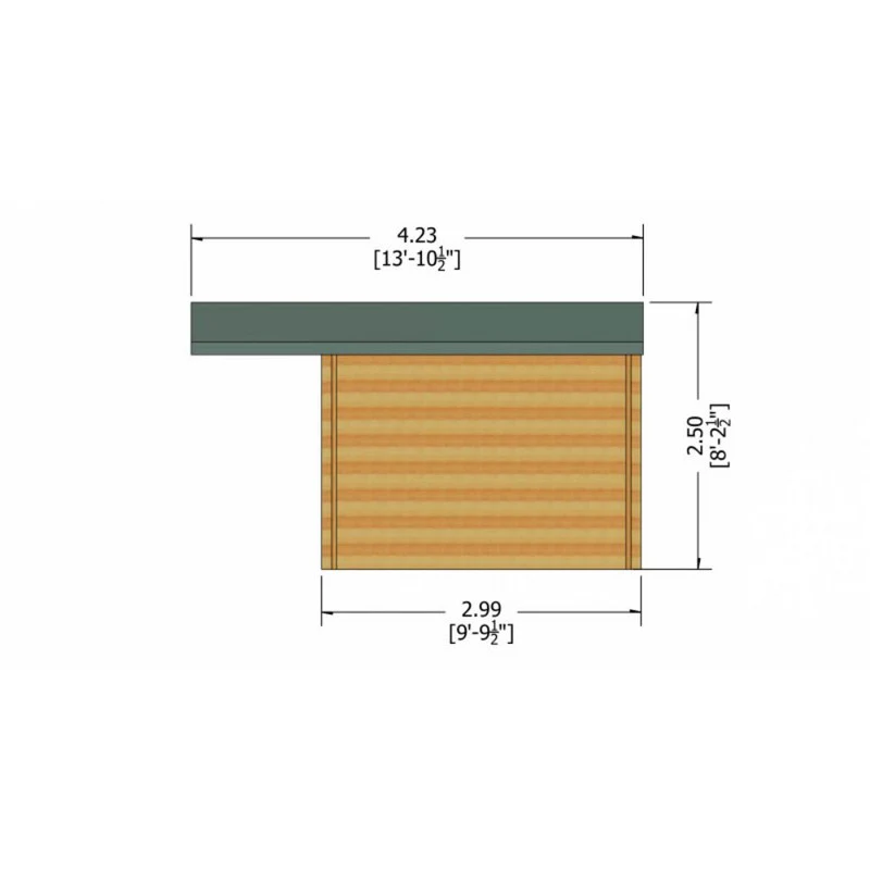 Shire Glenmore 15' 6" x 9' 9" Apex Log Cabin - Premium 44mm Cladding Tongue & Groove - Image 9
