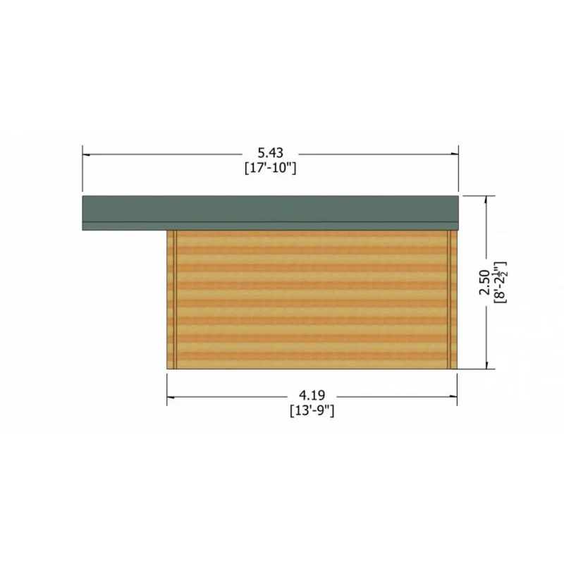 Shire Glenmore 9' 9" x 13' 8" Apex Log Cabin - Premium 34mm Cladding Tongue & Groove - Image 8