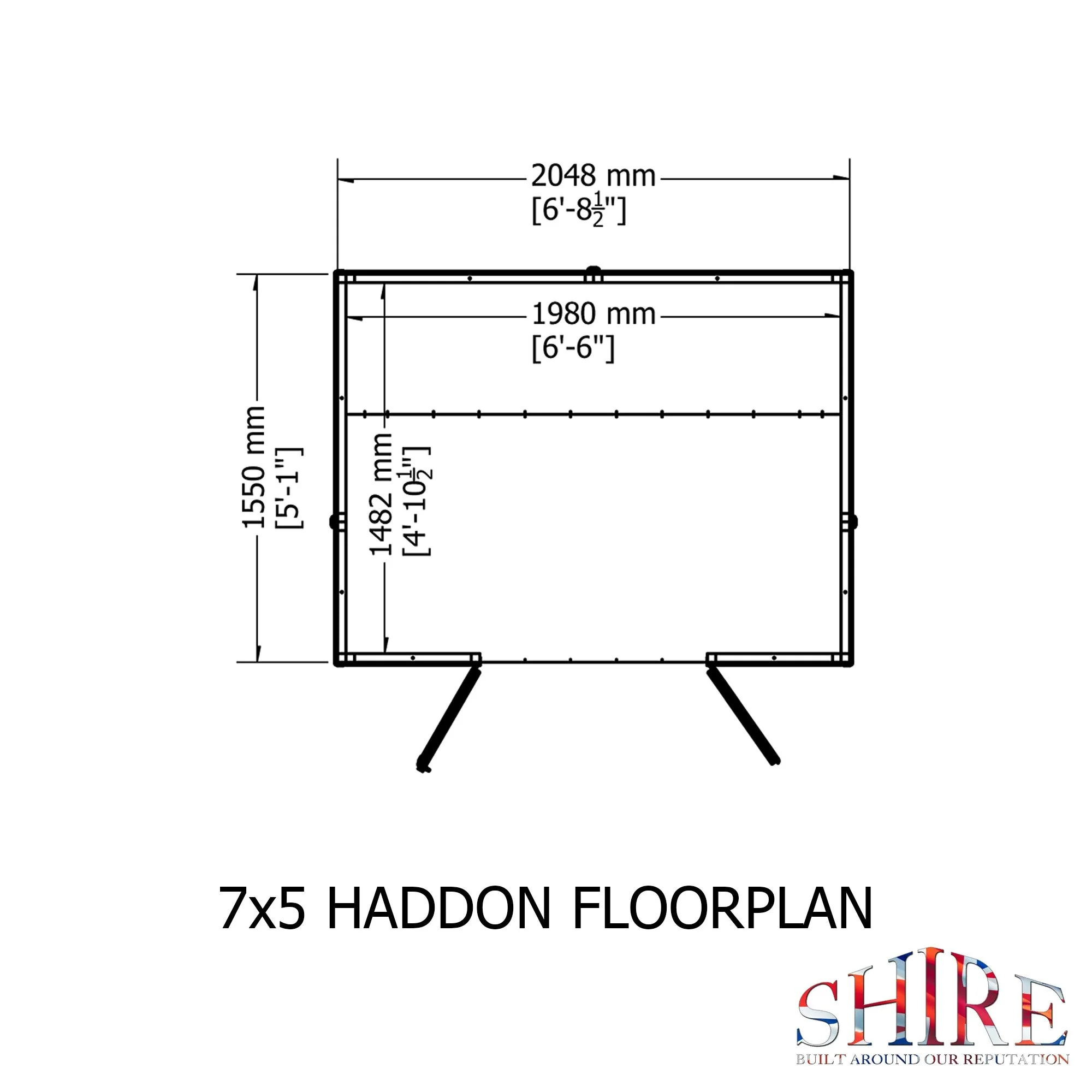 Haddon 4' 10" x 6' 8" Apex Summerhouse - Premium Dip Treated Shiplap - Image 3