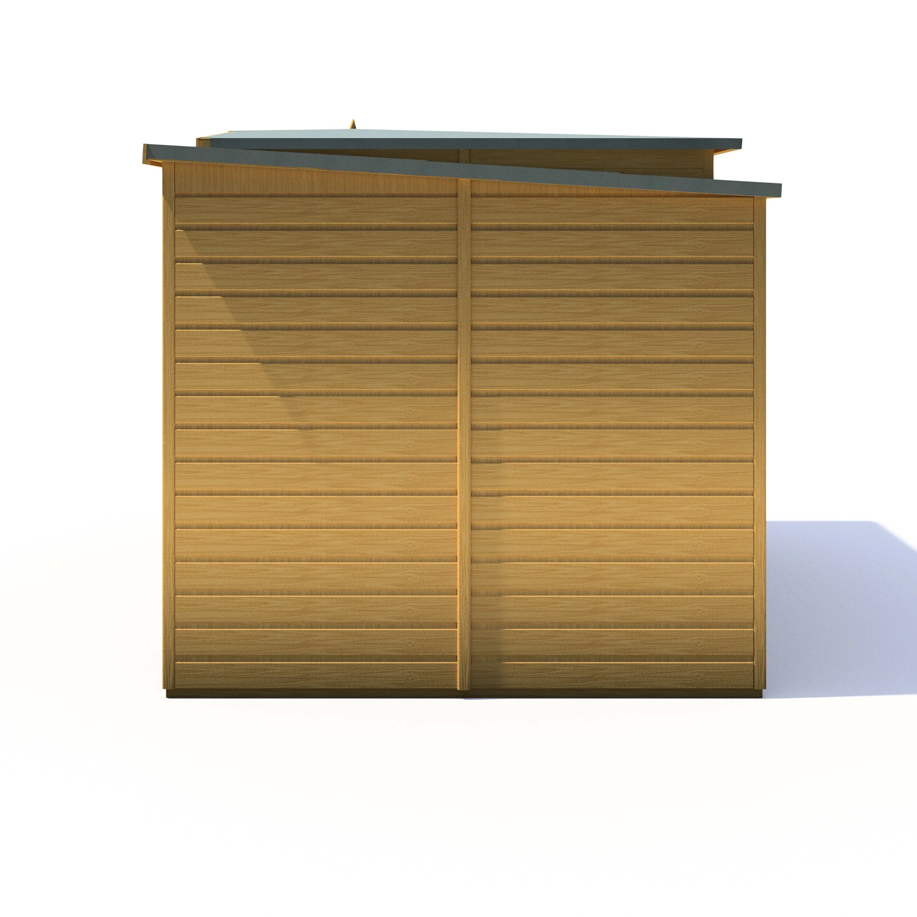 Shire Hampton 3' 9" x 6' 8" Pent Summerhouse with Side Shed - Premium Dip Treated Shiplap - Image 9