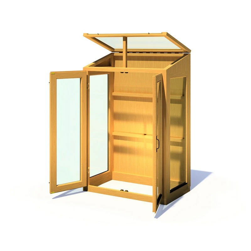 Shire Heydon 1' 8" x 3' 5" Pent Greenhouse - Classic Coated - Image 6