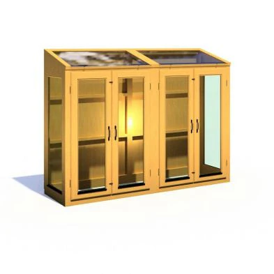 Shire Heydon 1' 8" x 6' 10" Pent Greenhouse - Classic Coated