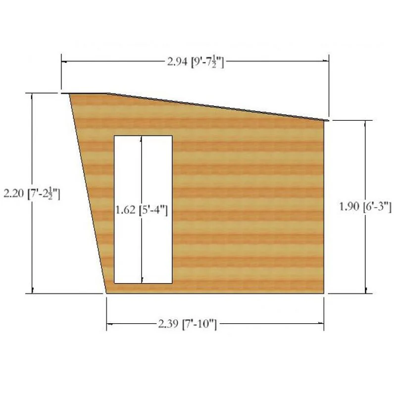 Shire Highclere 10' 5" x 7' 10" Pent Summerhouse - Premium Dip Treated Shiplap - Image 3