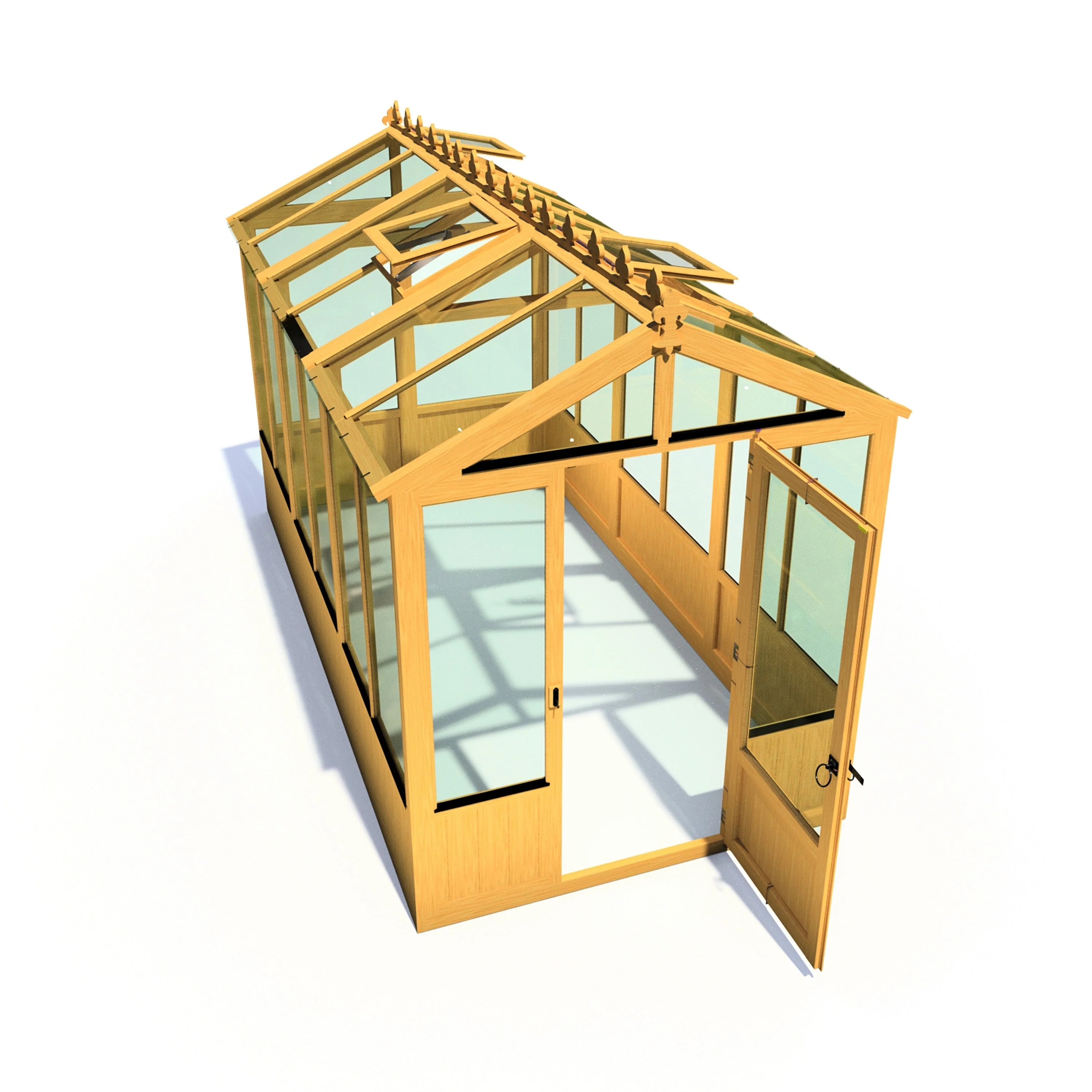 Shire Holkham 11' 8" x 6' 2" Apex Greenhouse - Premium Coated - Image 11