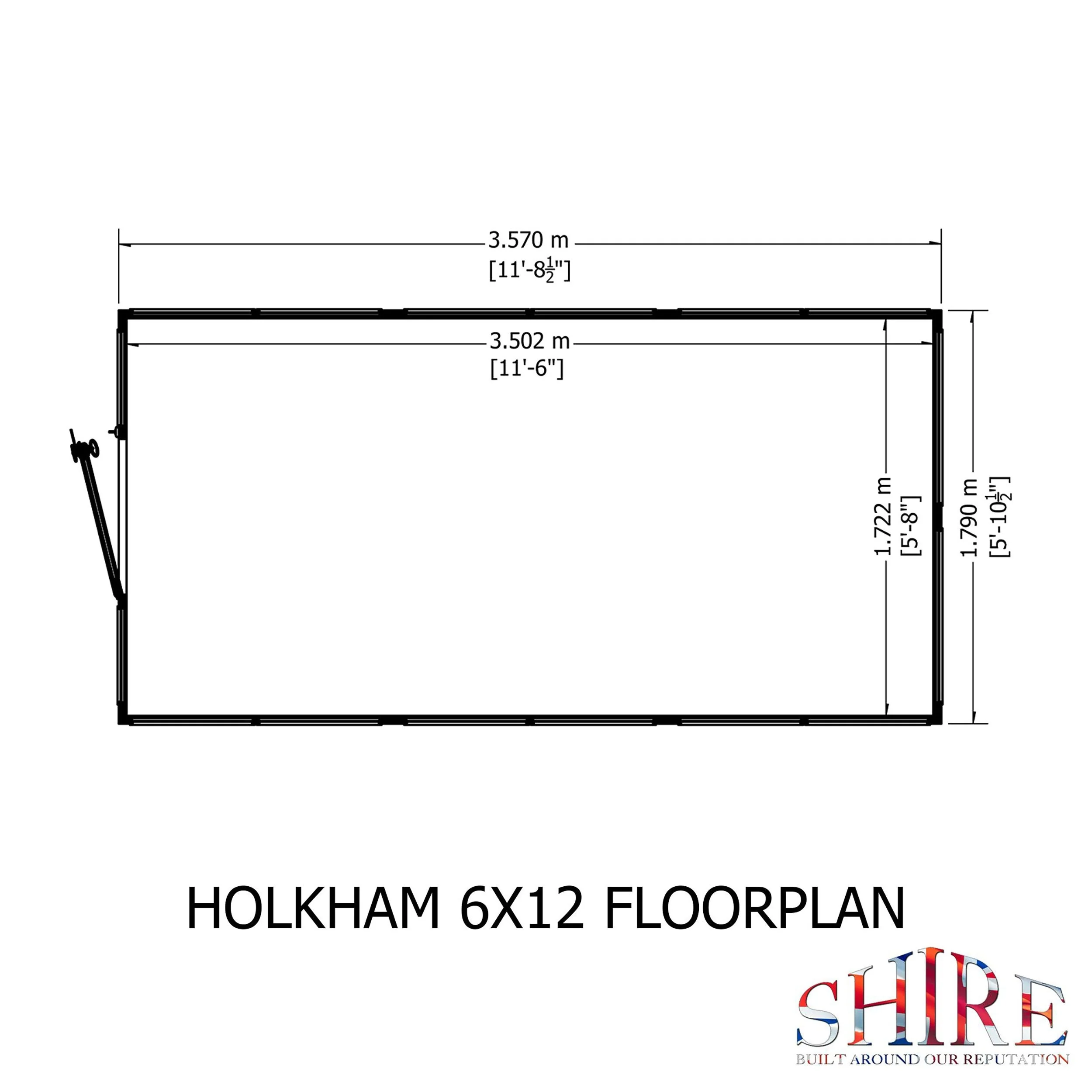 Shire Holkham 11' 8" x 6' 2" Apex Greenhouse - Premium Coated - Image 20