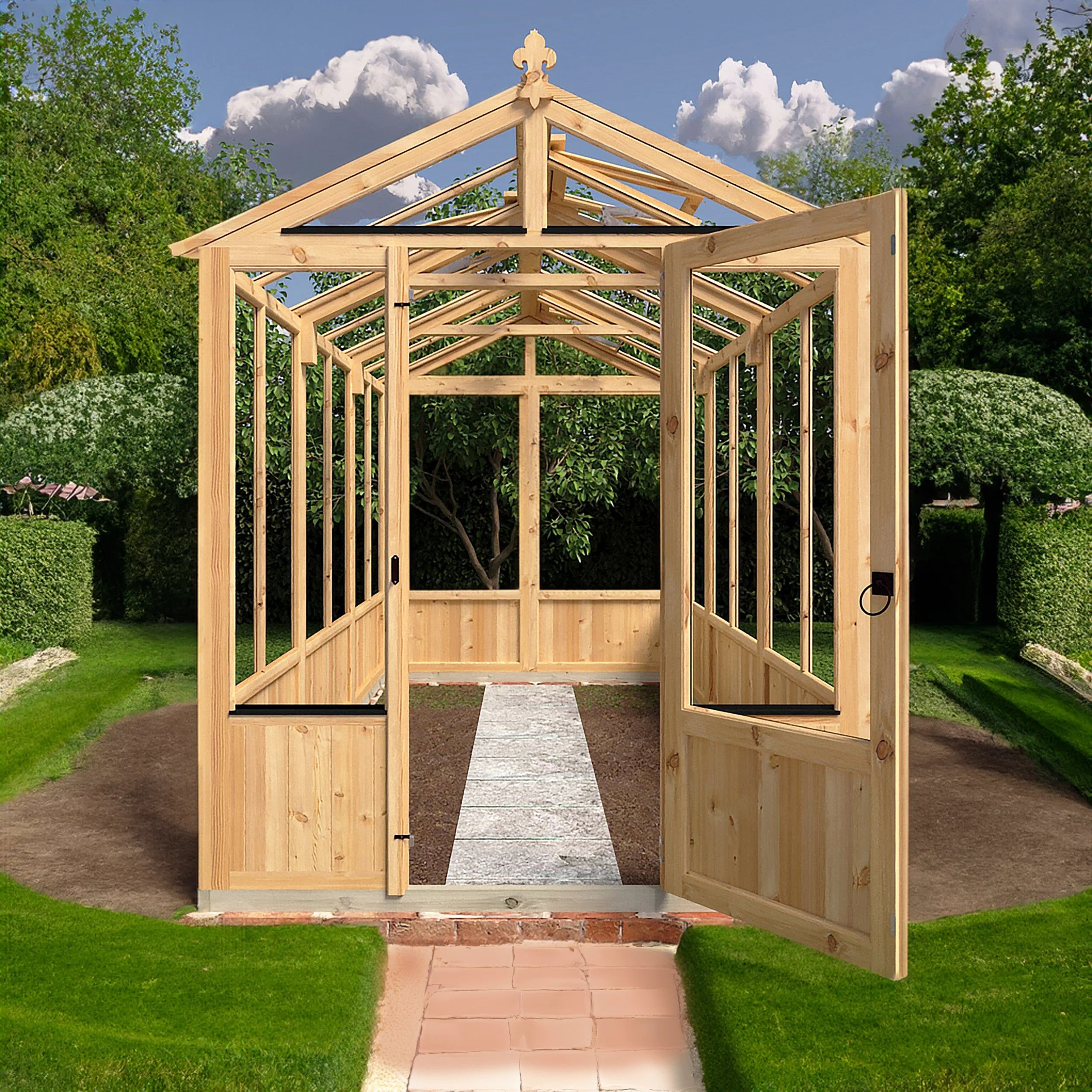 Shire Holkham 11' 8" x 6' 2" Apex Greenhouse - Premium Coated - Image 8