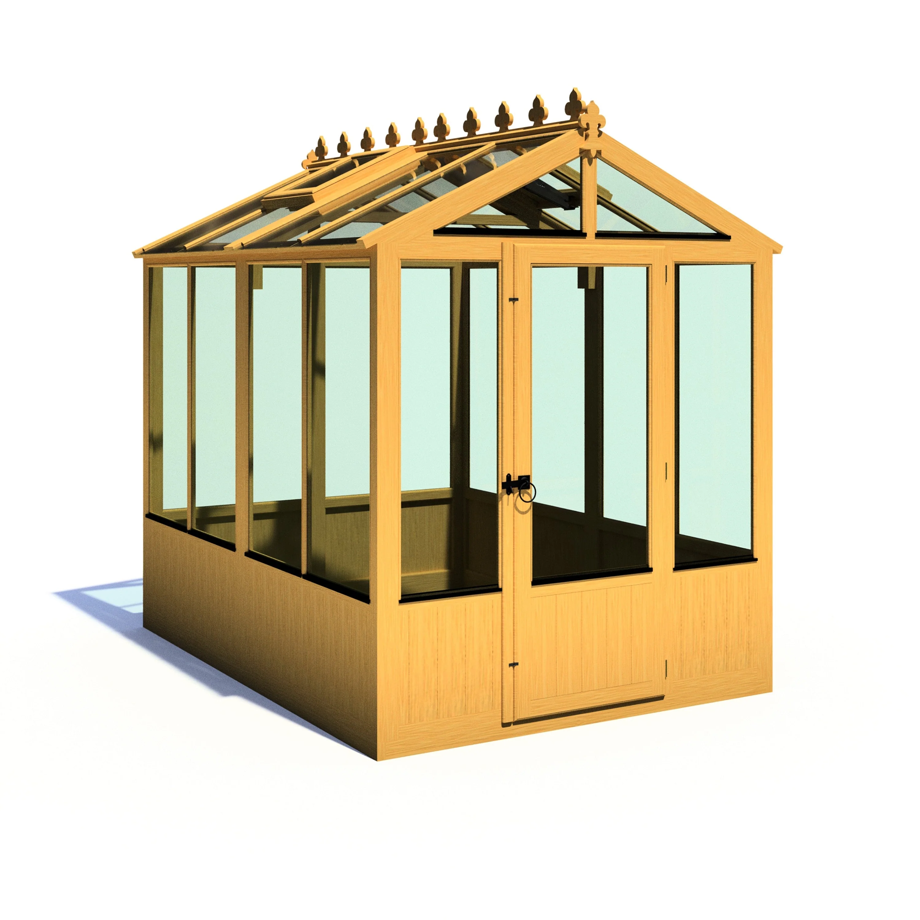 Shire Holkham 7' 7" x 5' 10" Apex Greenhouse - Premium Coated