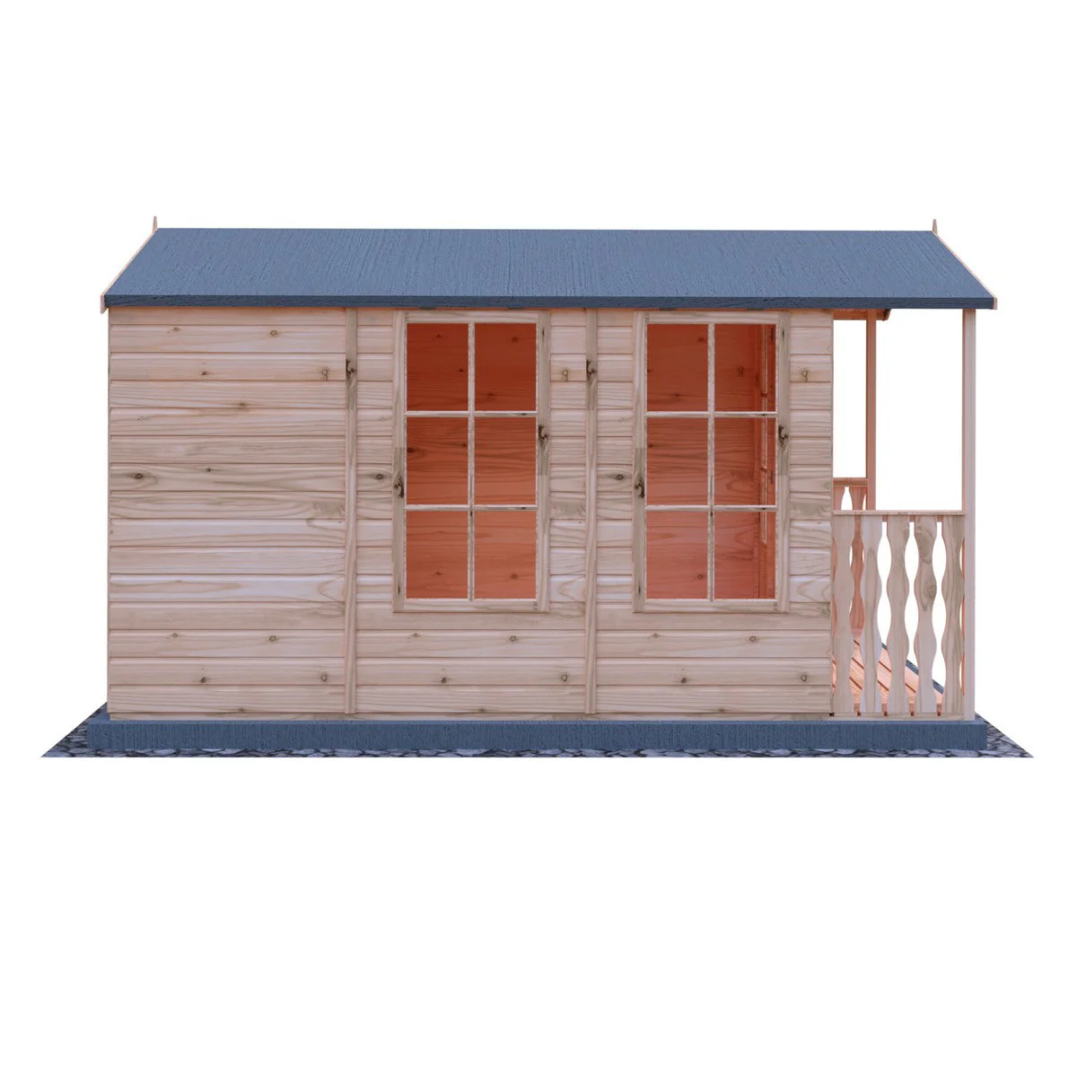Shire Kensington 11' 8" x 6' 8" Apex Summerhouse - Premium Dip Treated Shiplap - Image 7