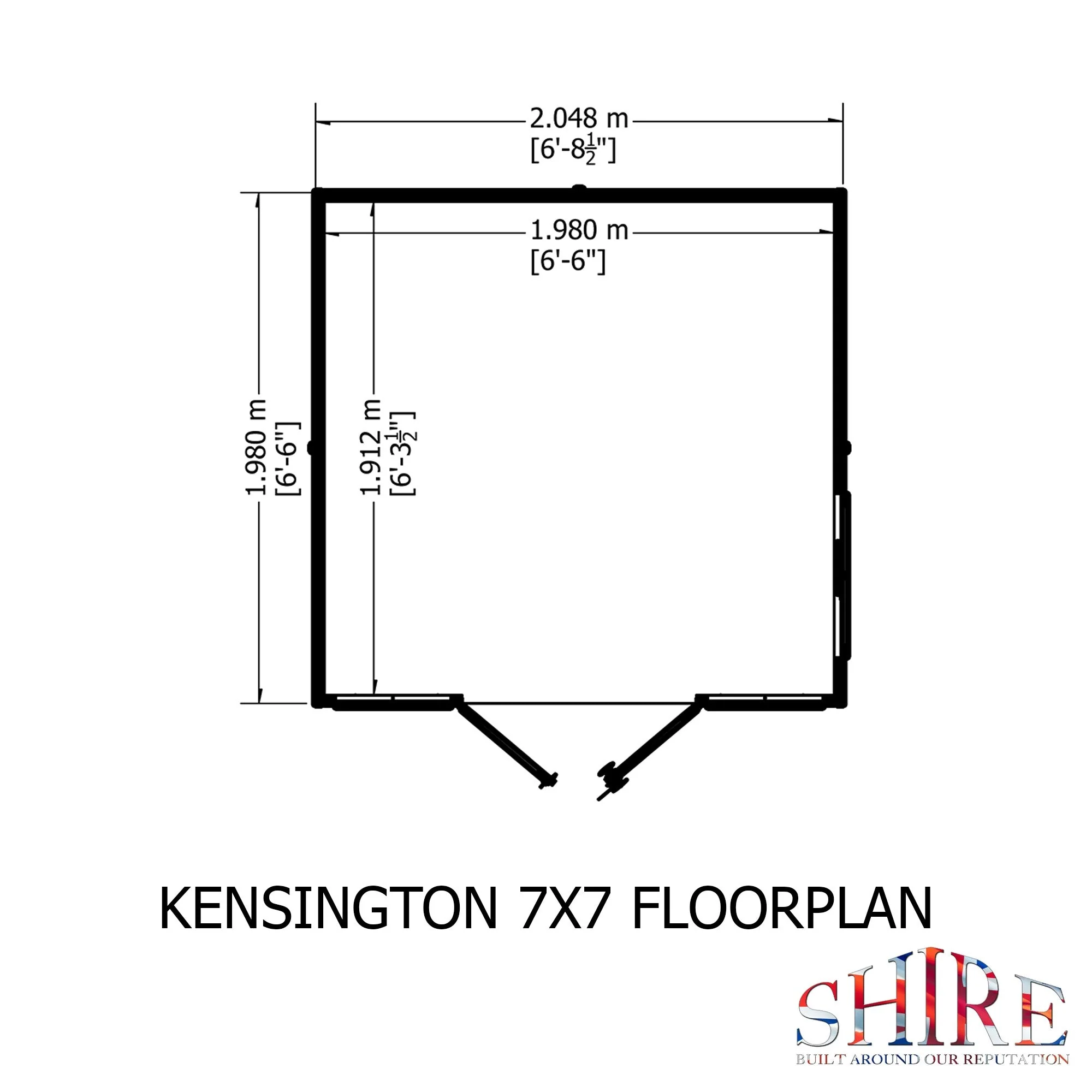 Kensington 6' 3" x 6' 8" Apex Summerhouse - Premium Dip Treated Shiplap - Image 3