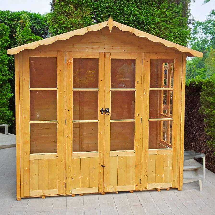 Kensington 6' 3" x 6' 8" Apex Summerhouse - Premium Dip Treated Shiplap - Image 5