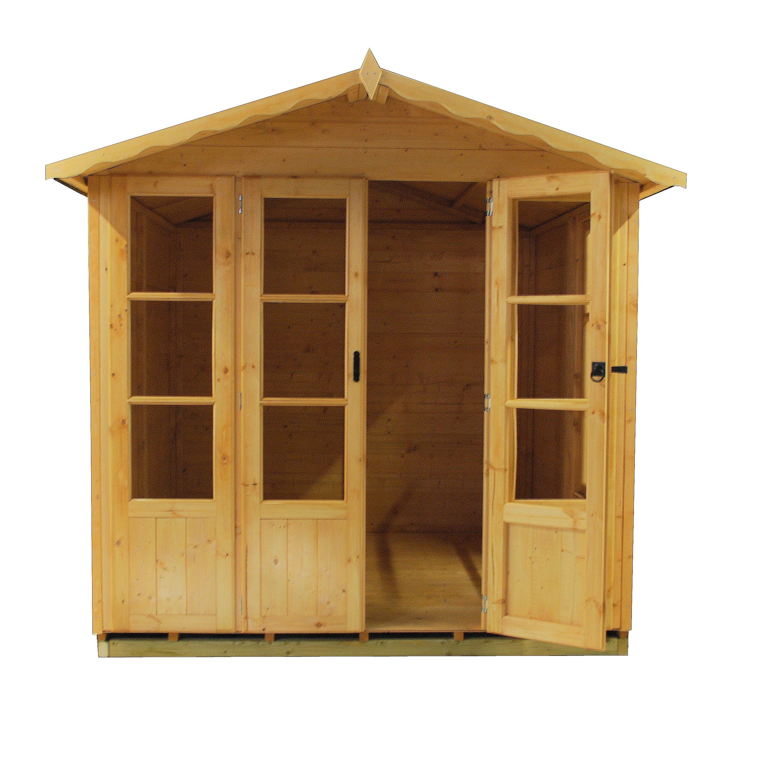Kensington 6' 3" x 6' 8" Apex Summerhouse - Premium Dip Treated Shiplap - Image 8