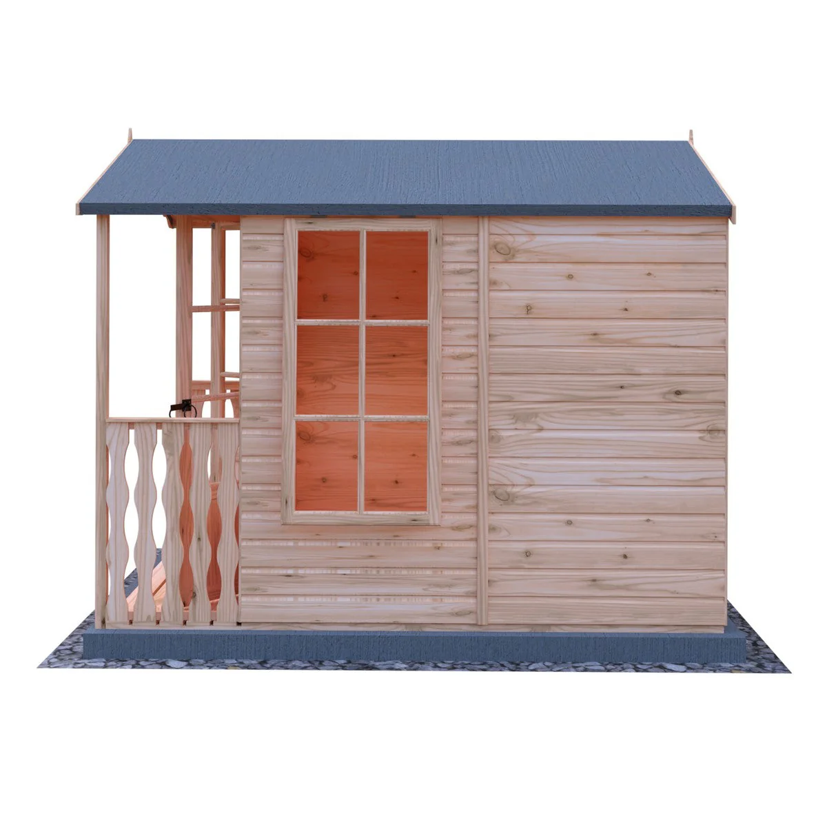 Shire Kensington 8' 5" x 6' 8" Apex Summerhouse - Premium Dip Treated Shiplap - Image 5