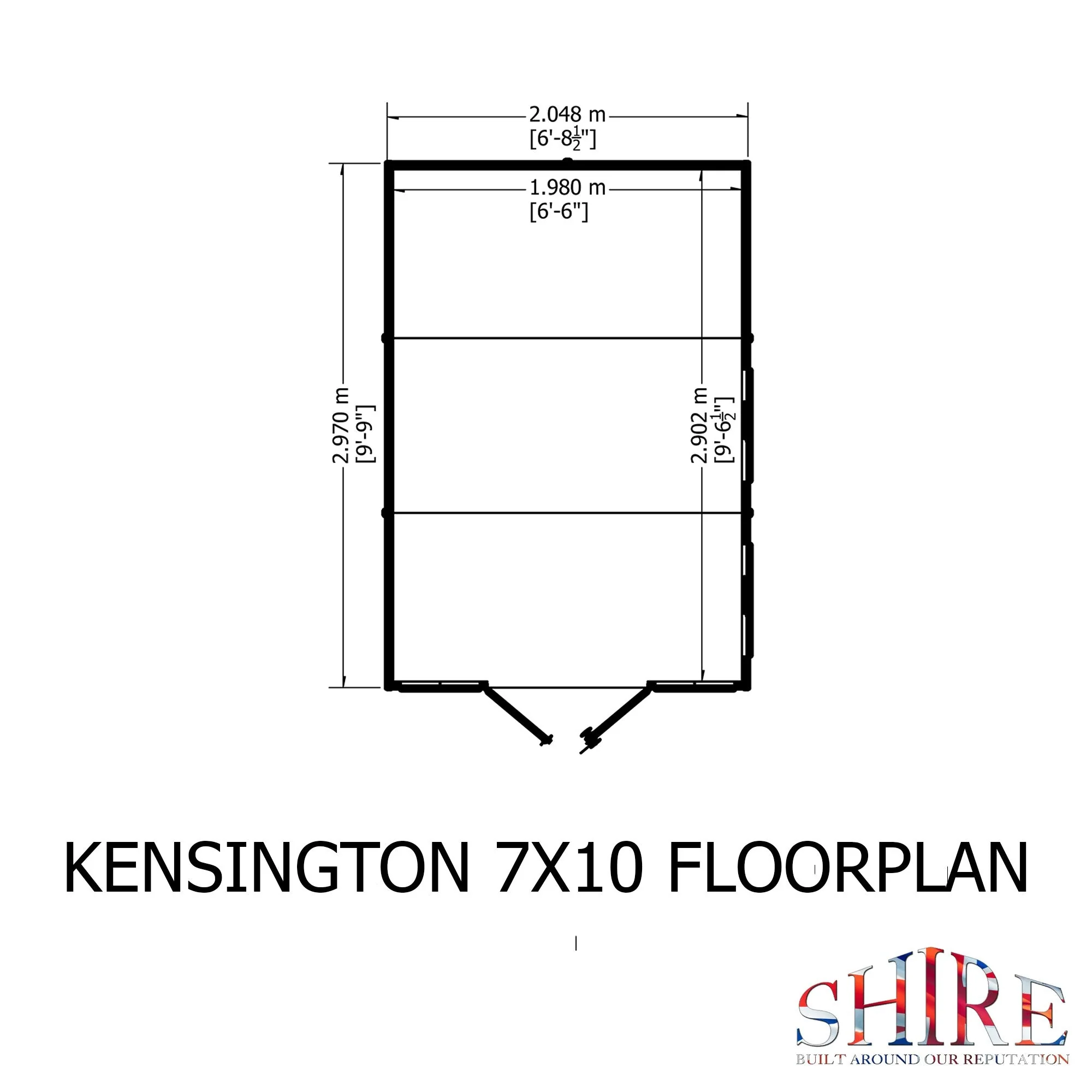 Shire Kensington Shiplap Garden Summerhouse 7' x 10' - Image 3