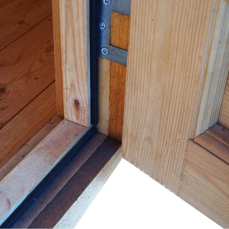 Shire Kilburn 11' 9" x 13' 8" Curved Log Cabin - Premium 70mm Cladding Tongue & Groove - Image 2