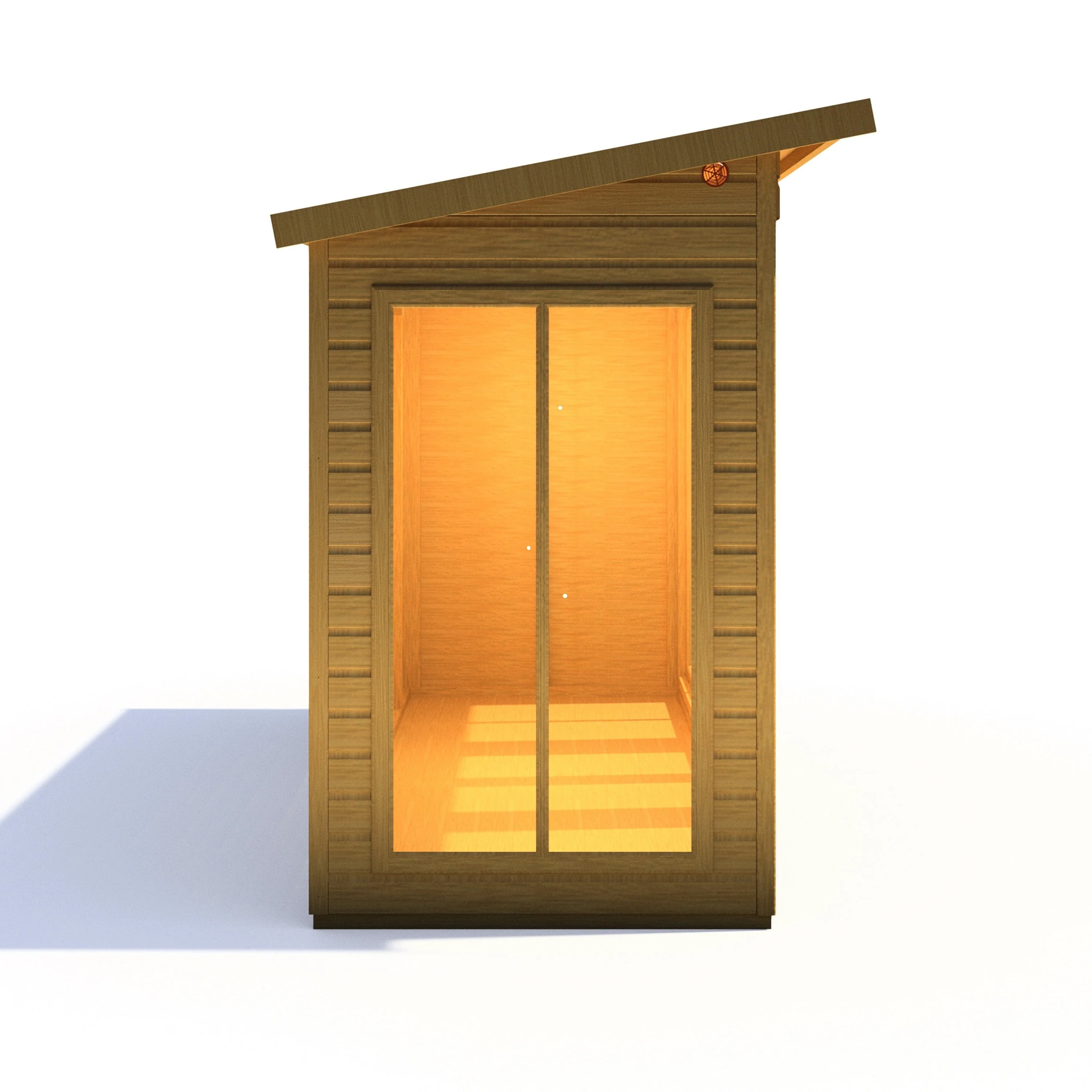Shire Lela 3' 10" x 11' 8" Pent Summerhouse - Premium Dip Treated Shiplap - Image 8