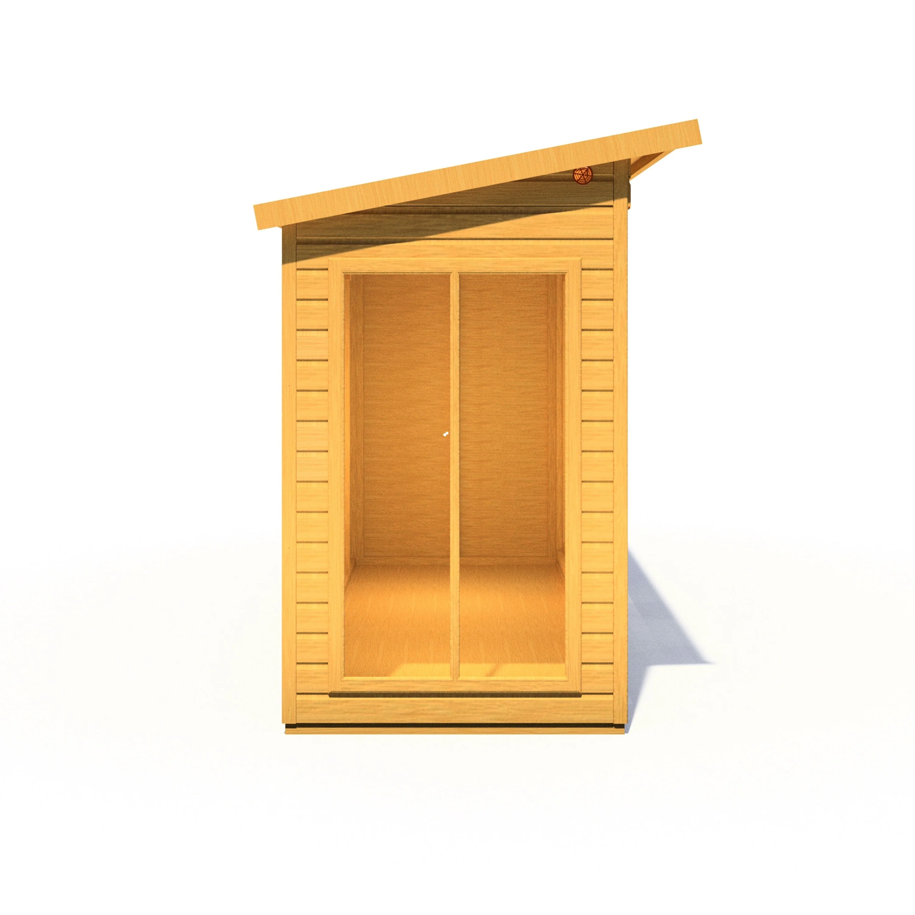 Shire Lela 3' 10" x 15' 7" Pent Summerhouse with Side Shed - Premium Dip Treated Shiplap - Image 8