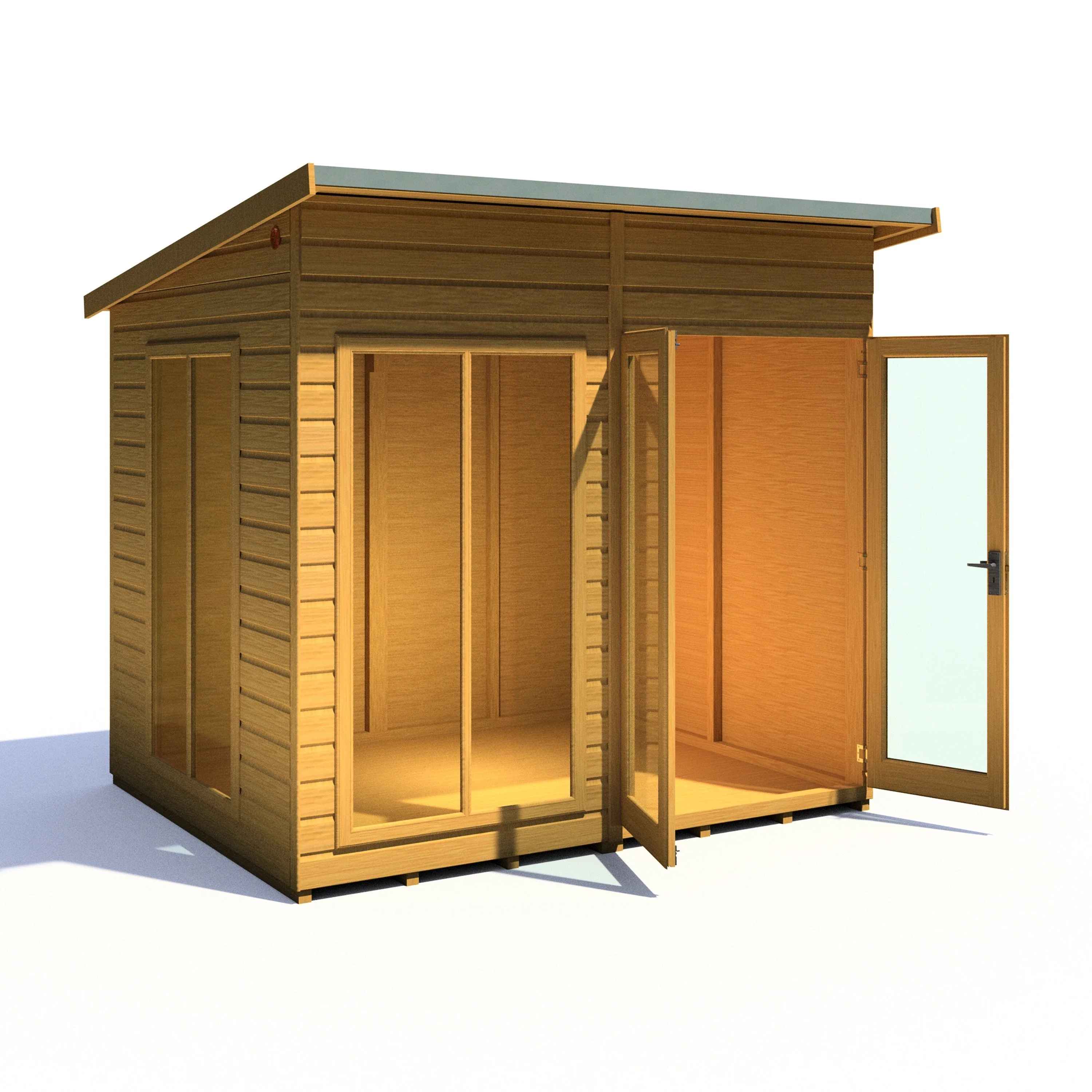 Shire Lela 5' 10" x 7' 9" Pent Summerhouse - Premium Dip Treated Shiplap - Image 10