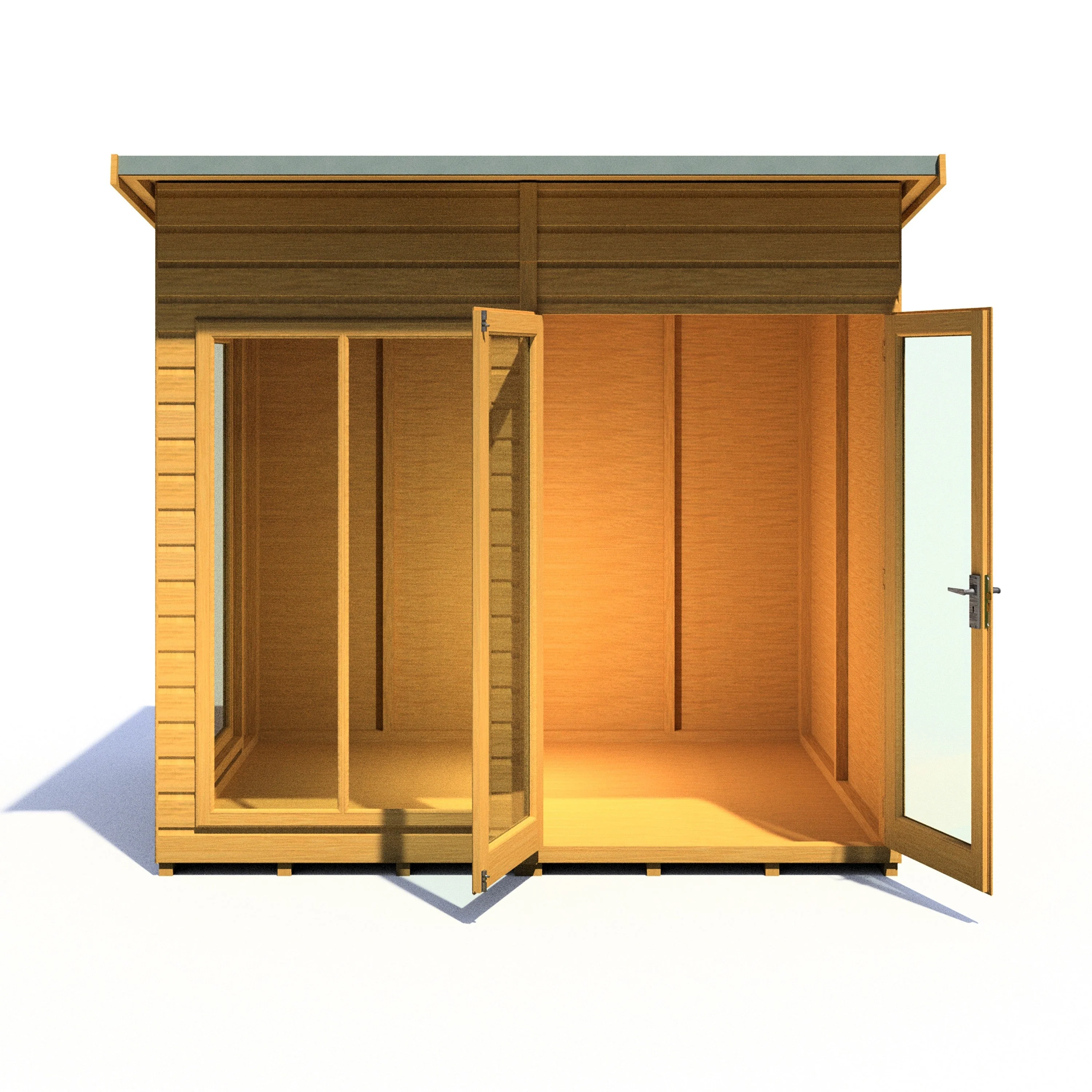 Shire Lela 5' 10" x 7' 9" Pent Summerhouse - Premium Dip Treated Shiplap - Image 8