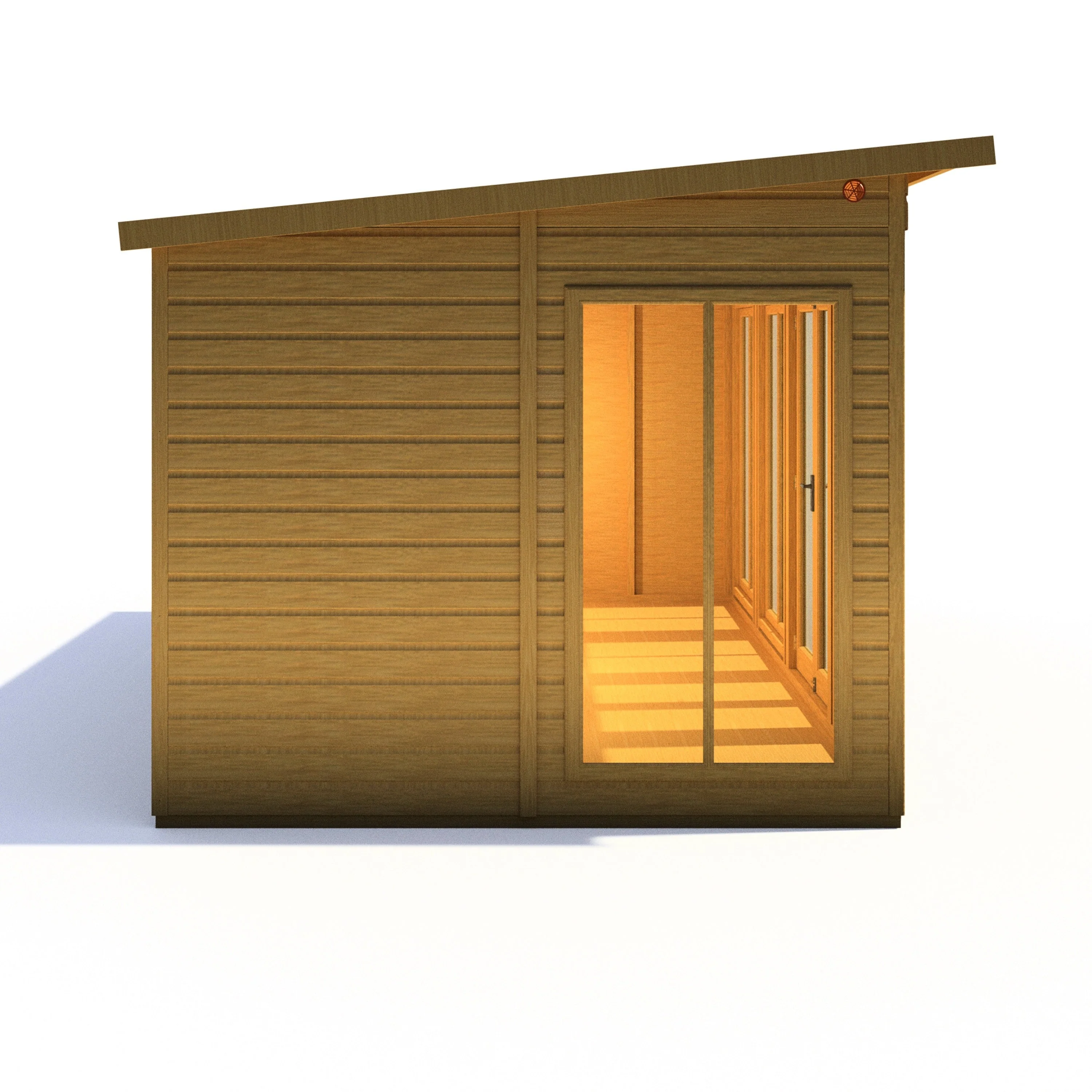 Shire Lela 7' 9" x 15' 7" Pent Summerhouse - Premium Dip Treated Shiplap - Image 7