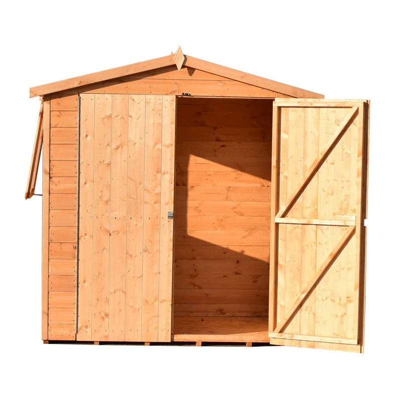 Shire Lewis 4' 4" x 6' 2" Apex Shed - Premium Pressure Treated Shiplap - Image 6
