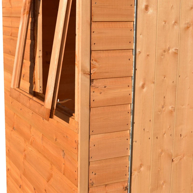 Shire Lewis 4' 4" x 6' 2" Apex Shed - Premium Pressure Treated Shiplap - Image 7