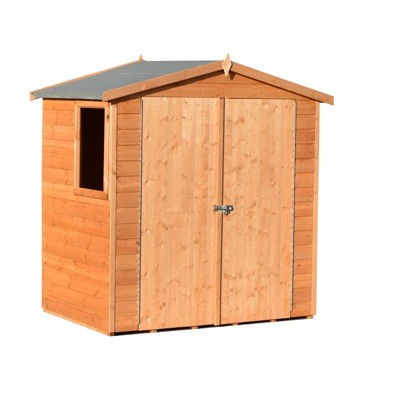 Shire Lewis 4' 4" x 6' 2" Apex Shed - Premium Pressure Treated Shiplap - Image 9