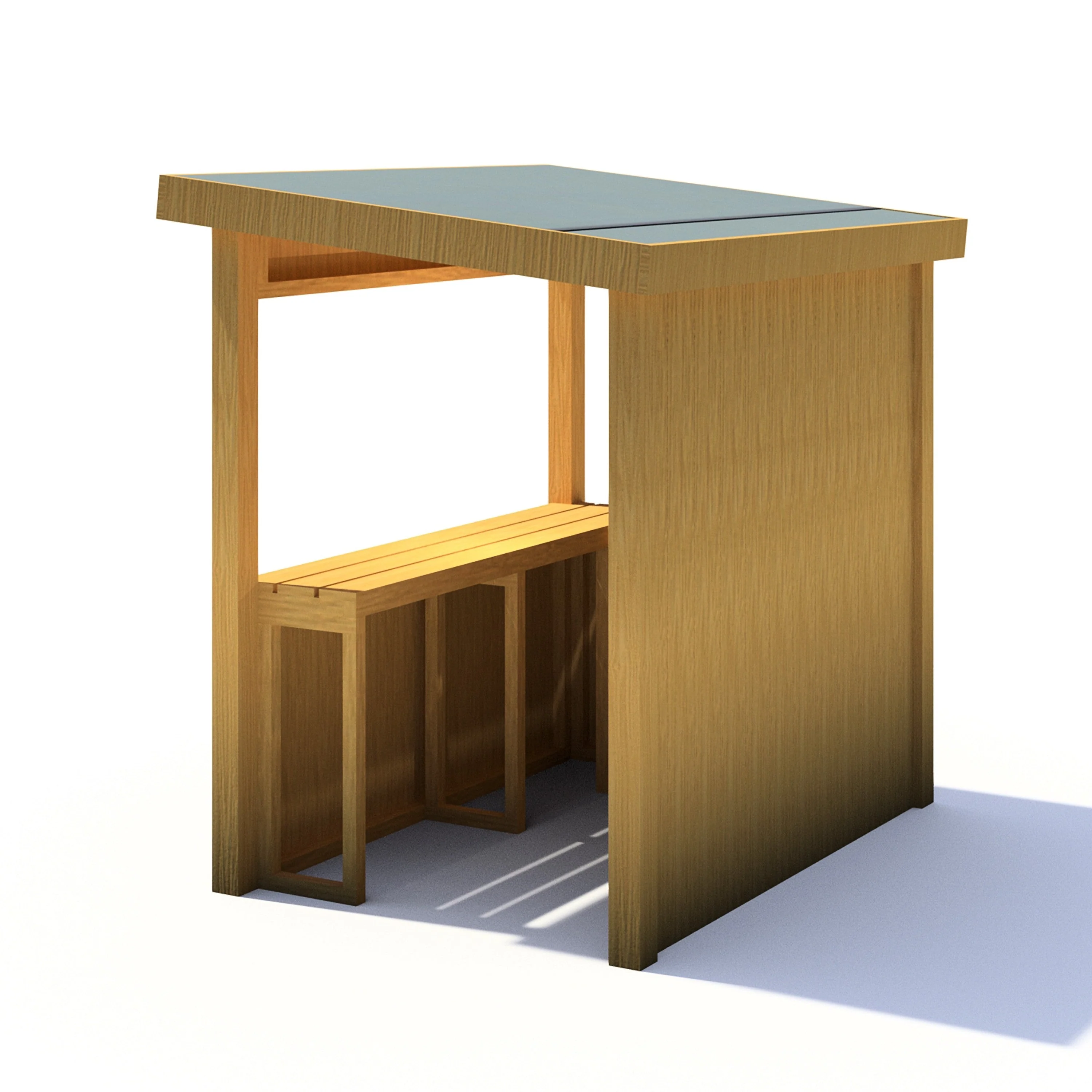 Shire Little Shopper 3' 4" x 4' 9" Pent Children's Playhouse - Classic Dip Treated Shiplap - Image 7