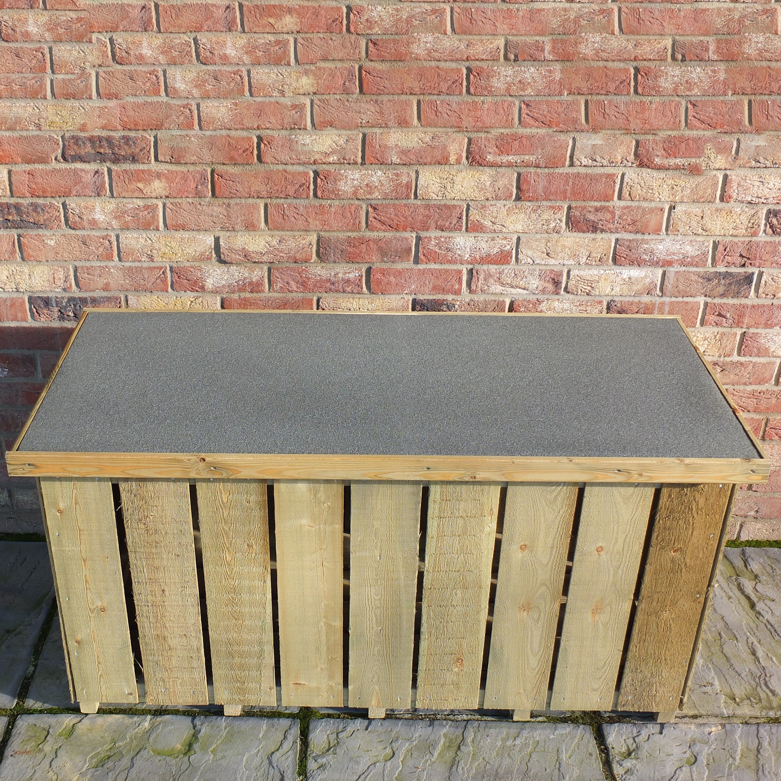 Shire Log Box 4' 3" x 2' Flat Log Store - Premium Pressure Treated Shiplap - Image 6