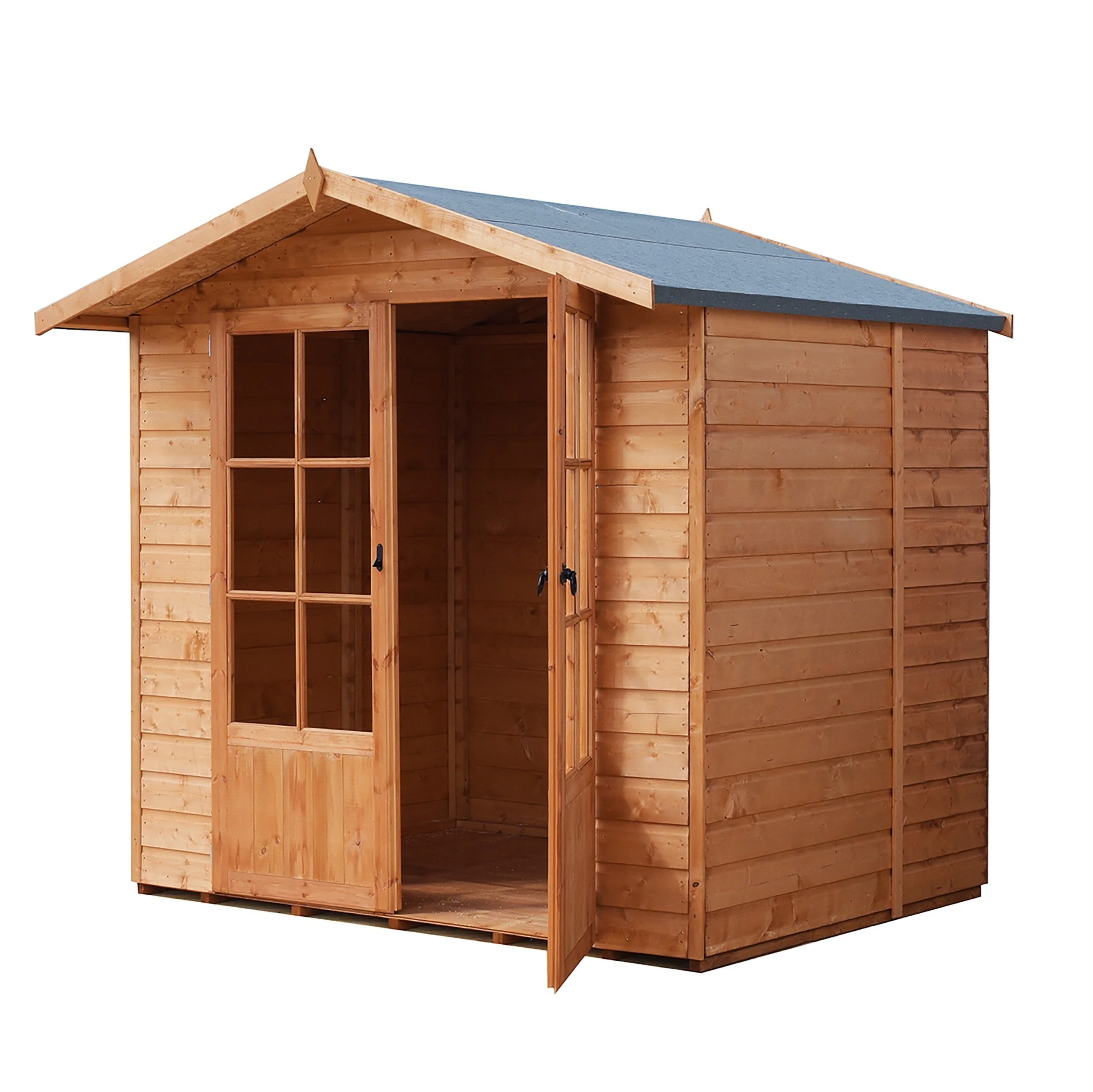 Lumley 4' 10" x 6' 8" Apex Summerhouse - Premium Dip Treated Shiplap - Image 9