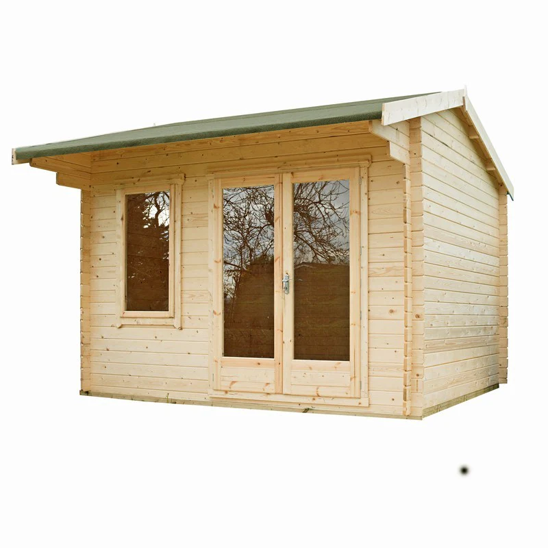 Marlborough 8' 11" x 7' 10" Reverse Apex Log Cabin - Classic 28mm Cladding Tongue & Groove - Image 2
