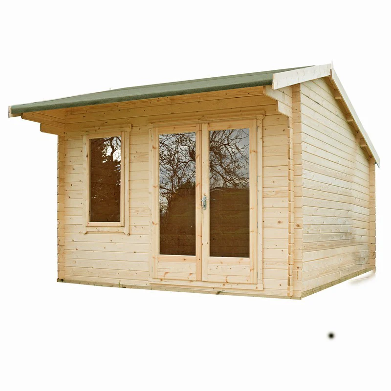 Marlborough 10' 11" x 11' 9" Reverse Apex Log Cabin - Premium 28mm Cladding Tongue & Groove - Image 2