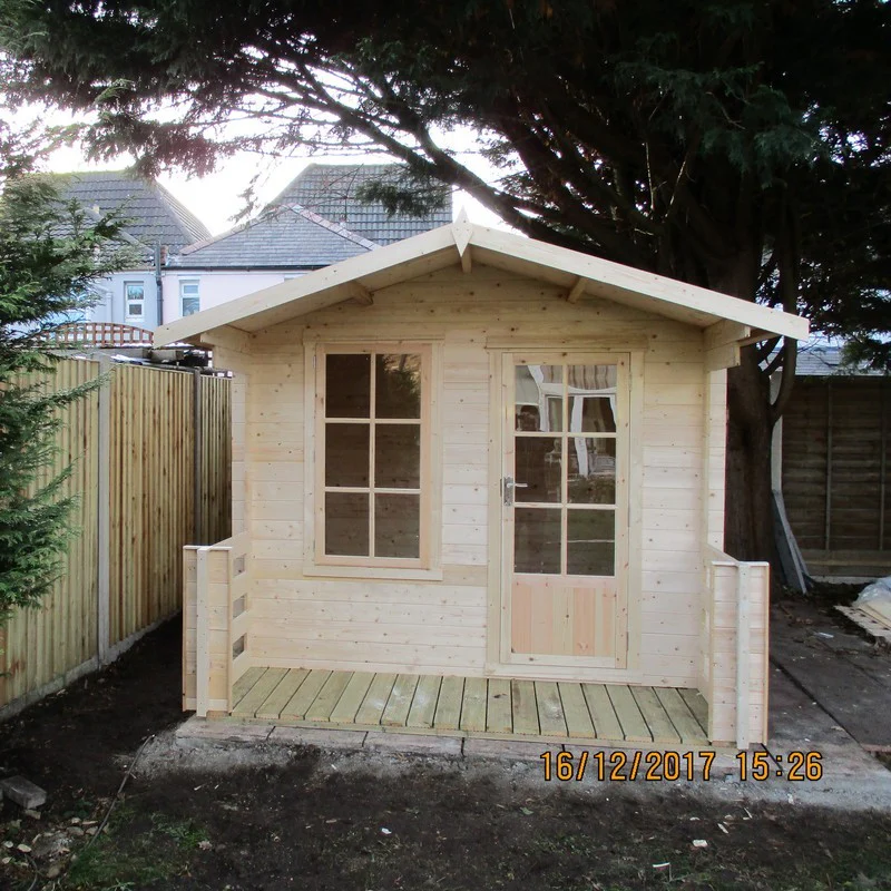 Shire Maulden 9' x 9' Apex Log Cabin - Budget 19mm Cladding Tongue & Groove - Image 3