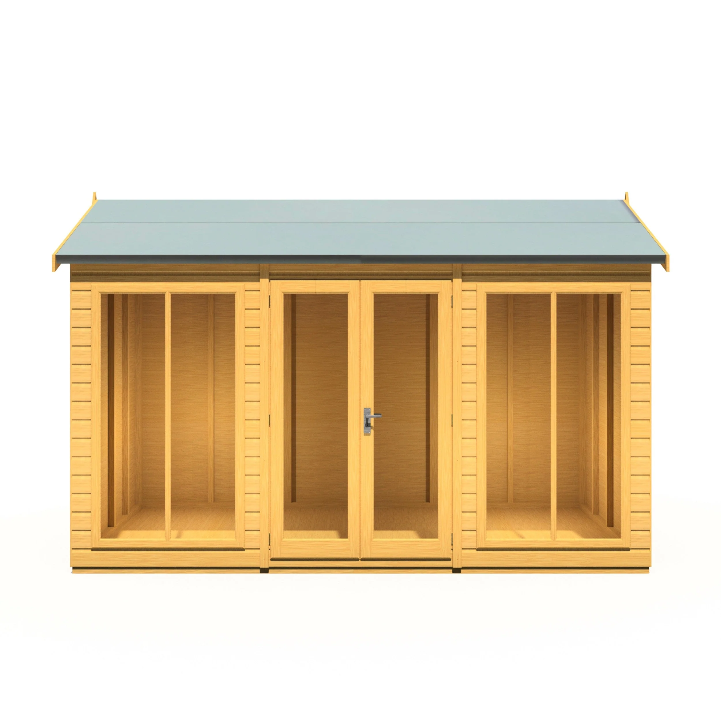 Shire Mayfield 5' 7" x 11' 8" Reverse Apex Summerhouse - Premium Dip Treated Shiplap - Image 8