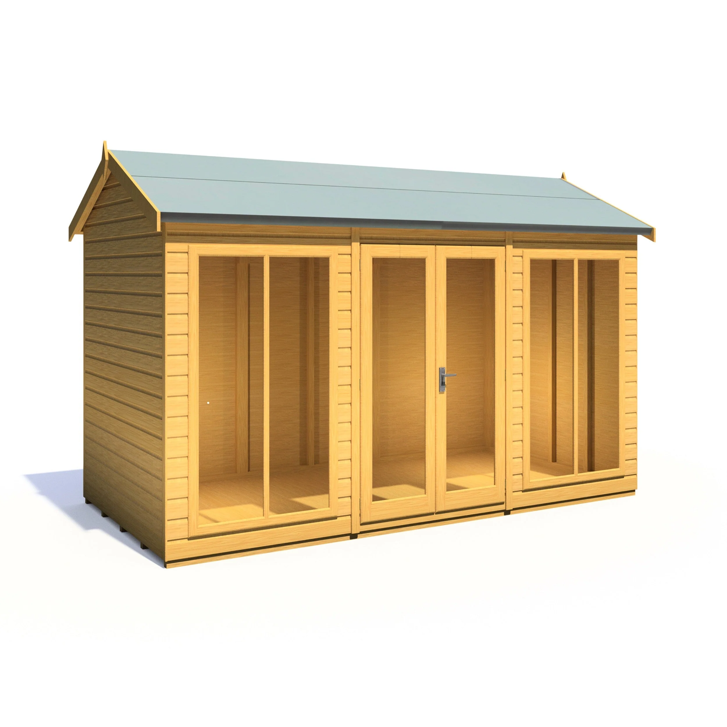 Shire Mayfield 5' 7" x 11' 8" Reverse Apex Summerhouse - Premium Dip Treated Shiplap - Image 9