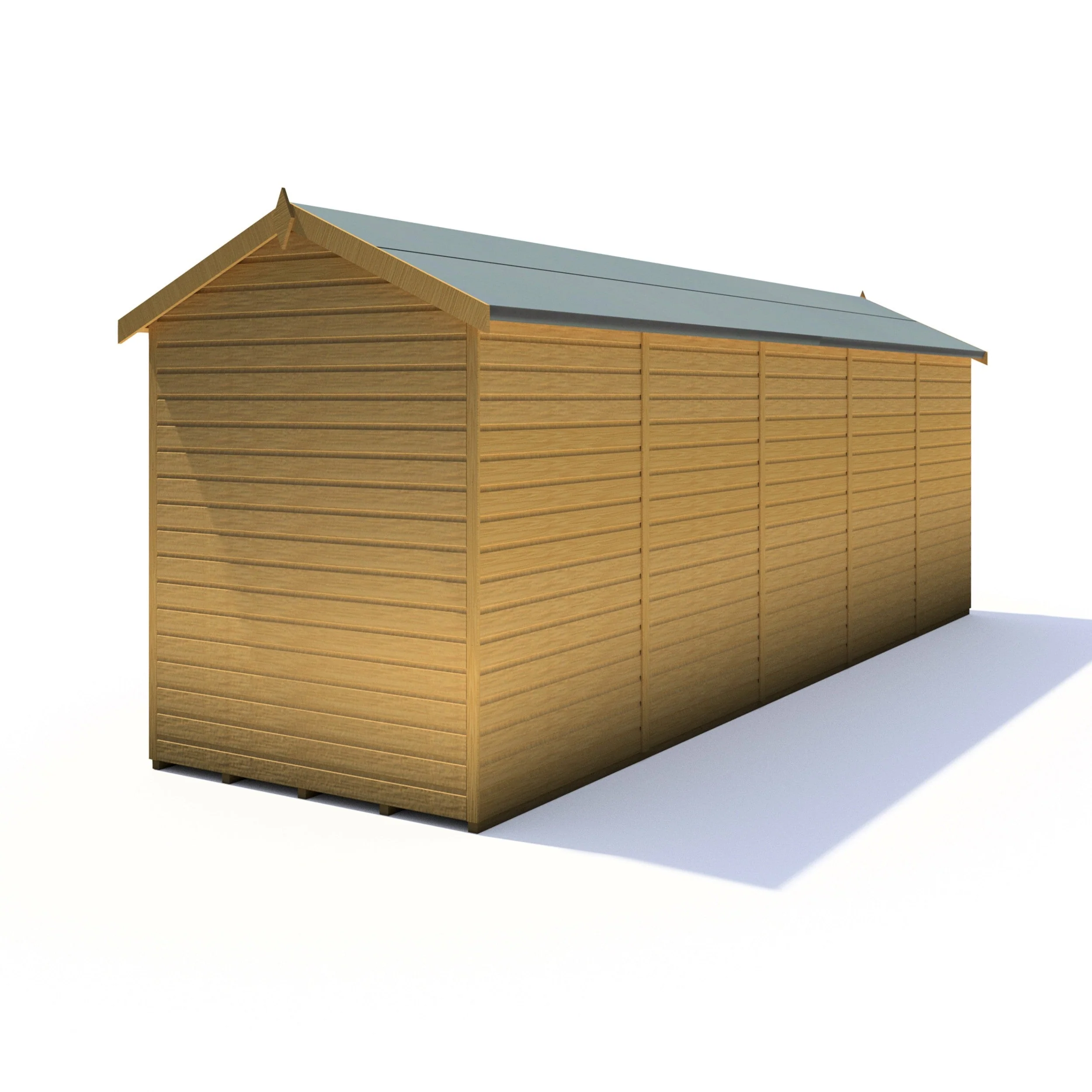 Shire Mayfield 5' 7" x 19' 6" Reverse Apex Summerhouse - Premium Dip Treated Shiplap - Image 7