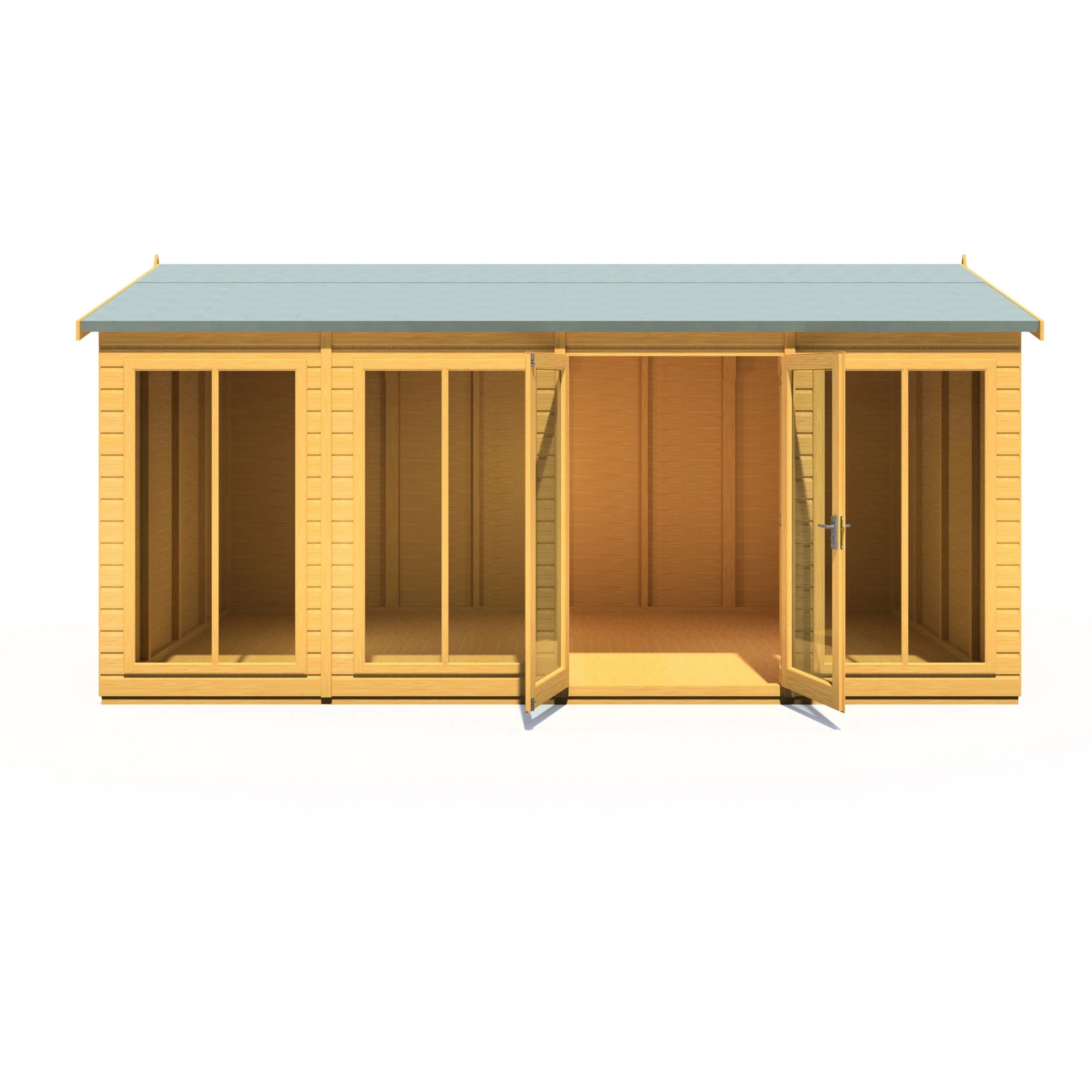 Shire Mayfield 7' 7" x 15' 7" Reverse Apex Summerhouse - Premium Dip Treated Shiplap - Image 6