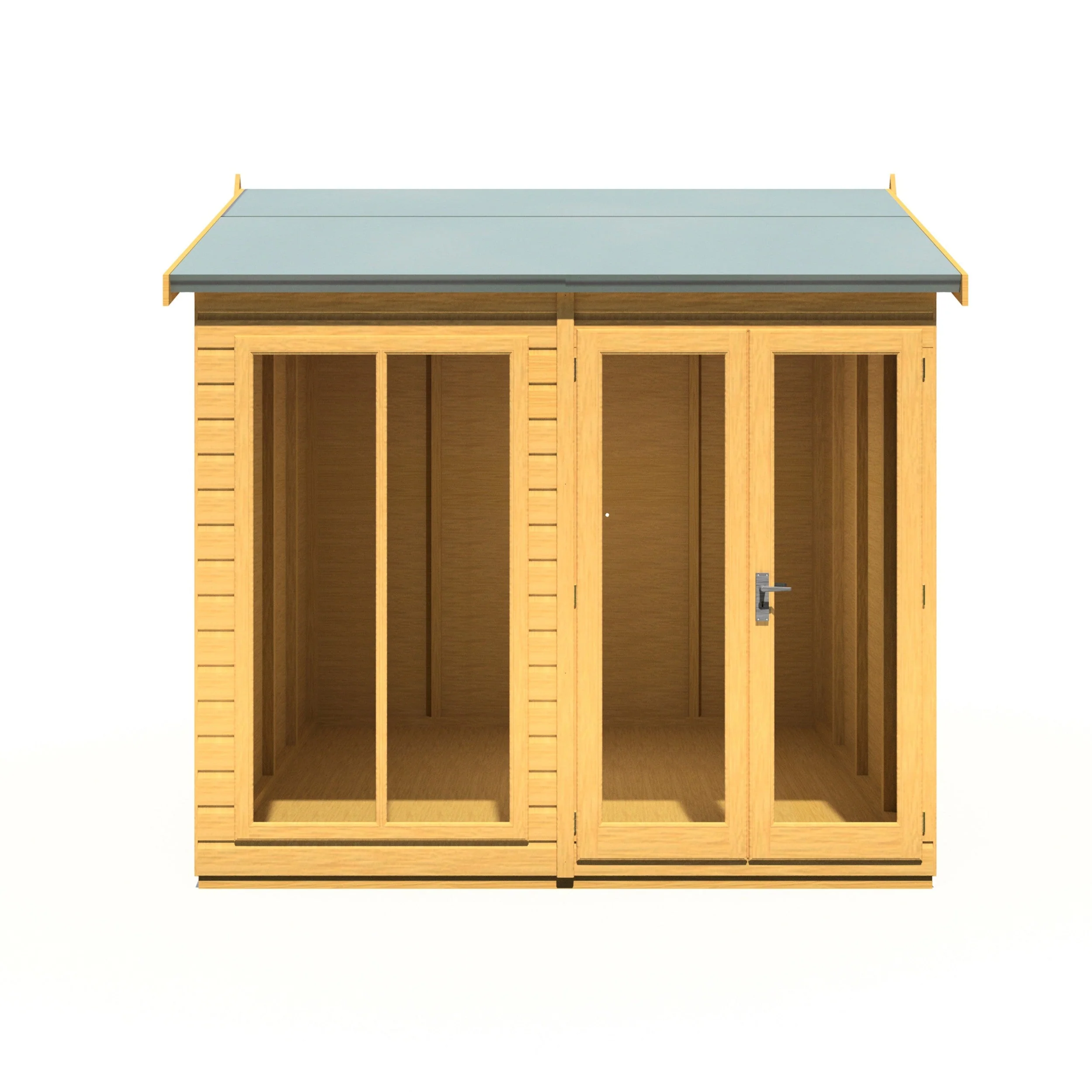 Shire Mayfield 7' 7" x 7' 9" Reverse Apex Summerhouse - Premium Dip Treated Shiplap - Image 5